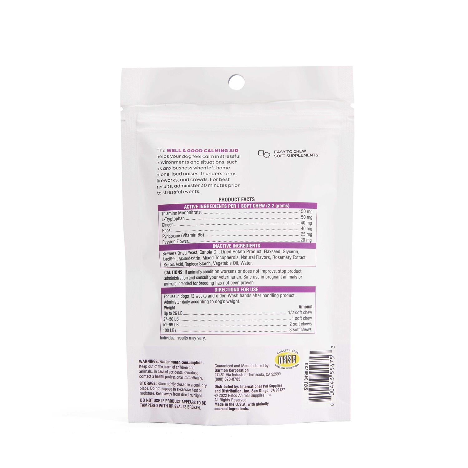Well & Good Calming Dog Chews - Healthber