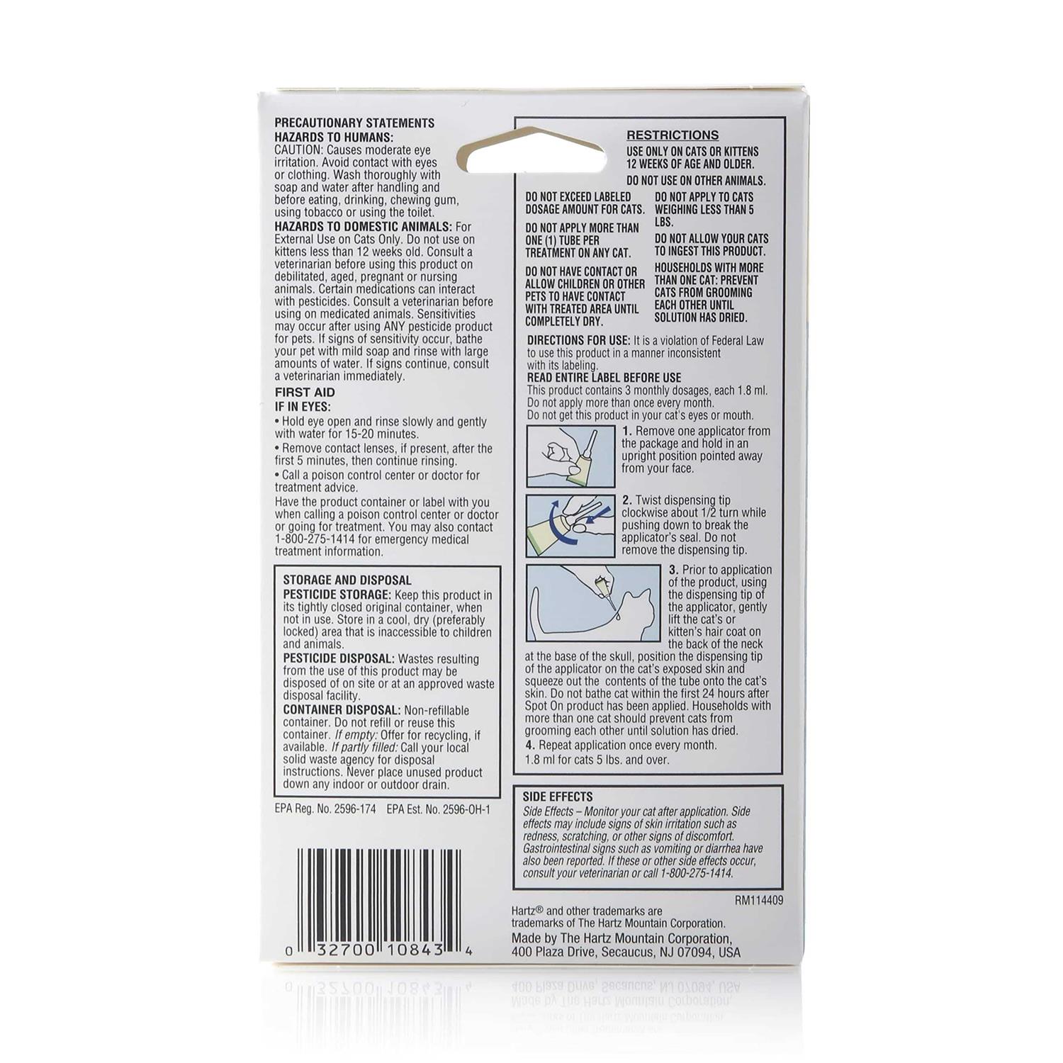 Hartz Ultraguard Pro Topical Flea & Tick Prevention For Cats - Healthber
