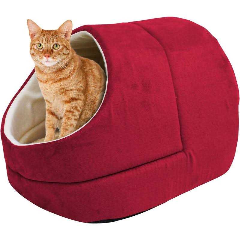 Goopaws 4 in 1 Self Warming Burrow Cat Bed - Healthber