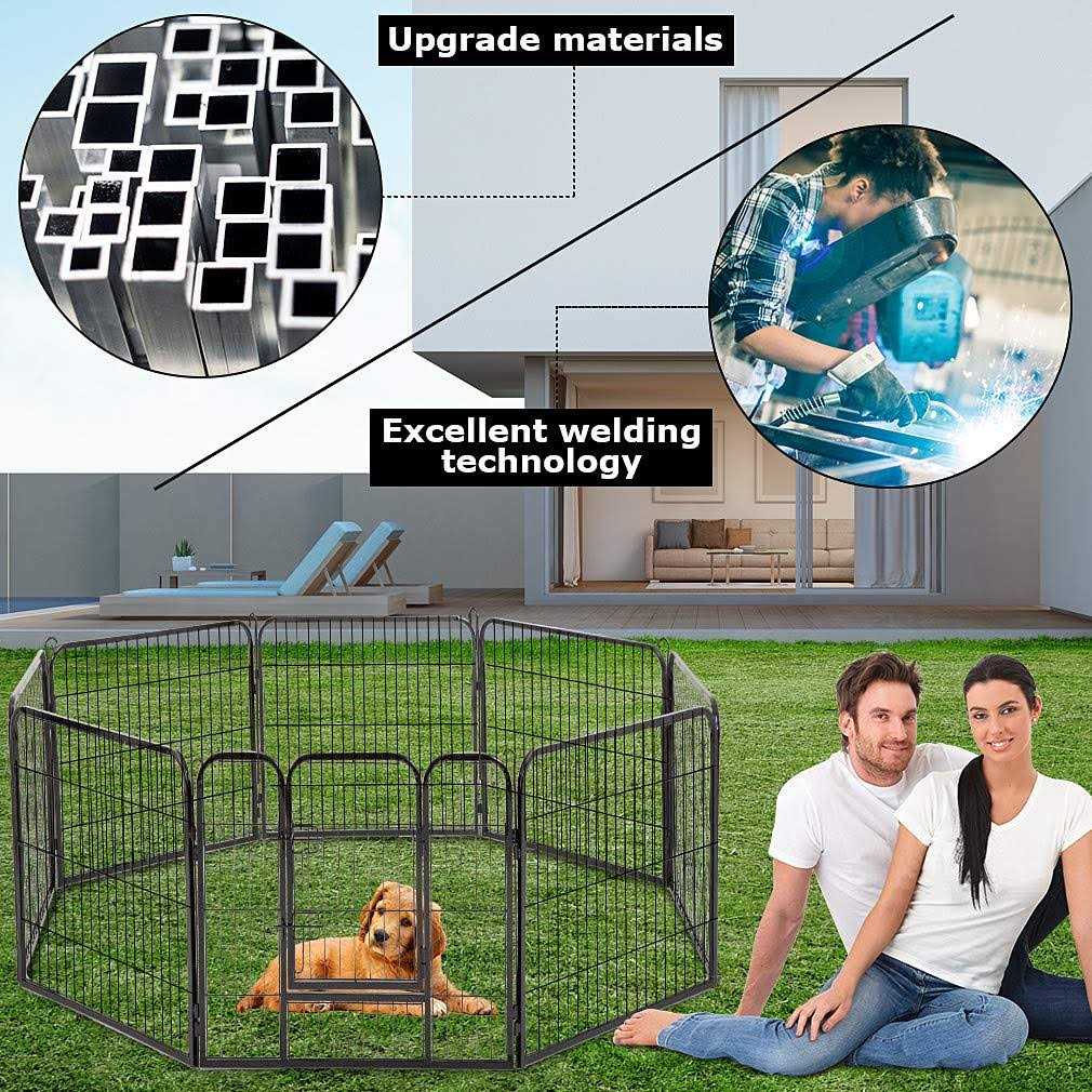 Bestpet Heavy Duty Pet Playpen Dog Exercise Pen Cat Fence - Healthber