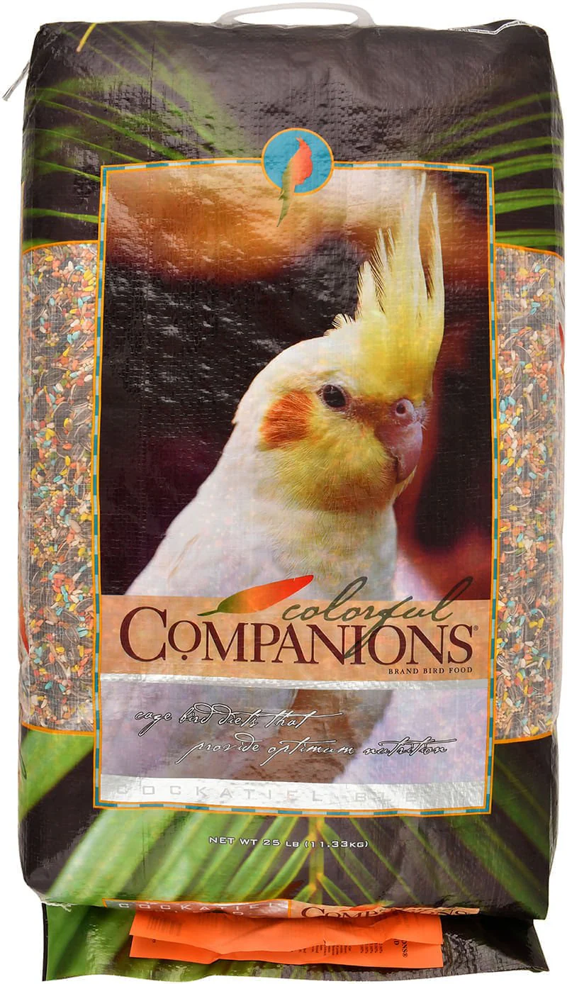 Colorful Companions Cockatiel Blend, 25 lbs - Healthber
