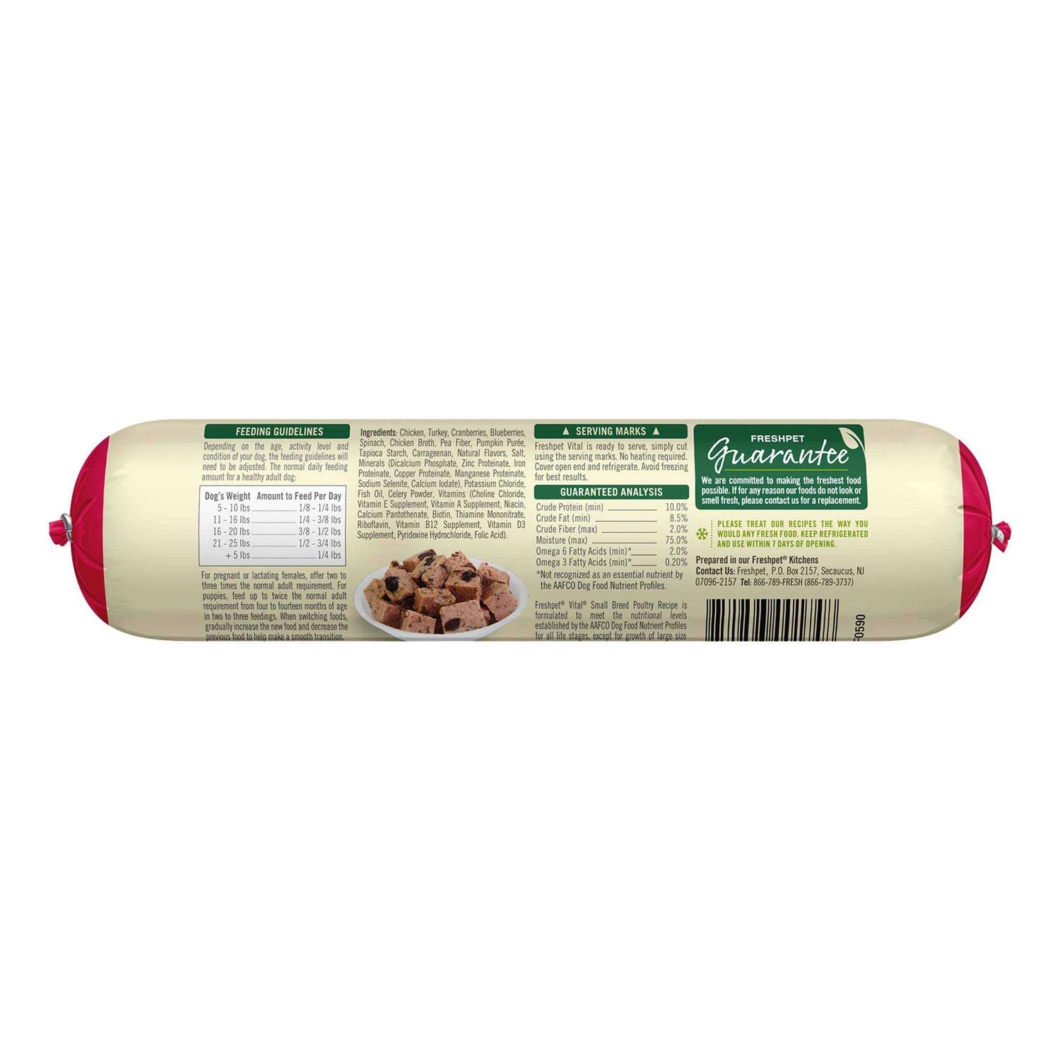 Freshpet Vital Grain-Free Dog Food Recipe Small Breed - Healthber