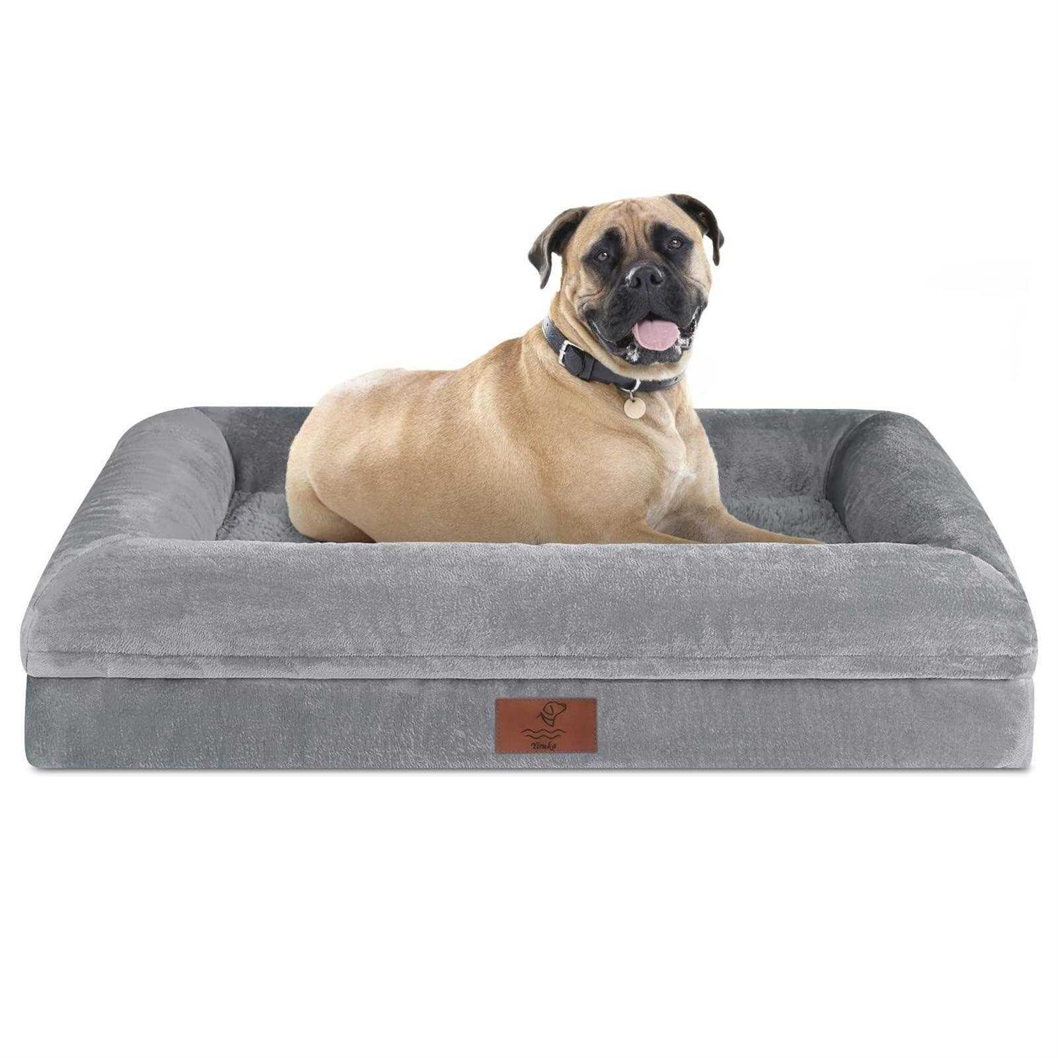 Yiruka Dog Bed Orthopedic Washable Dog Bed with Removable Cover - Healthber