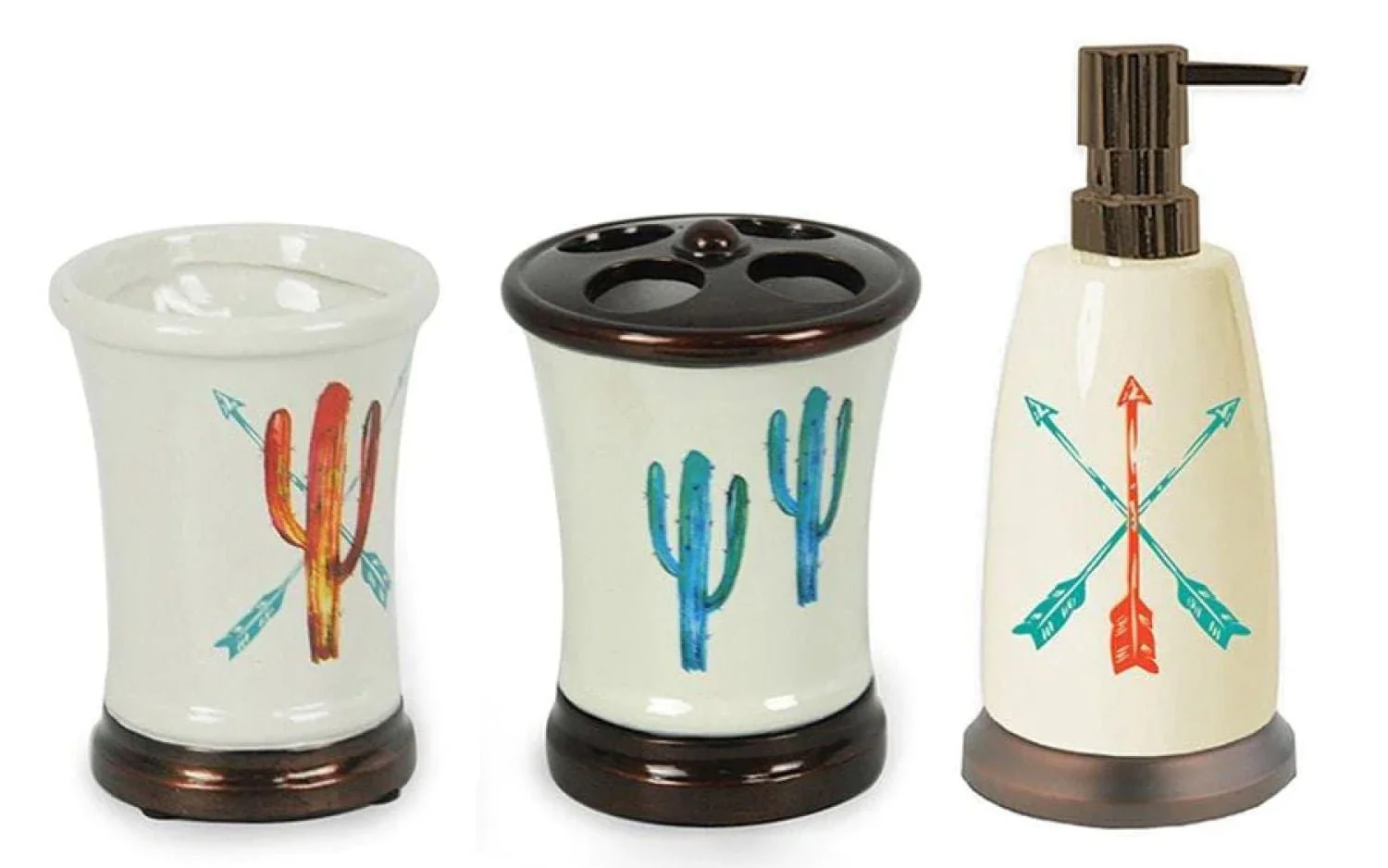 Cactus 3 Piece Counter Top Accessory Set - Healthber