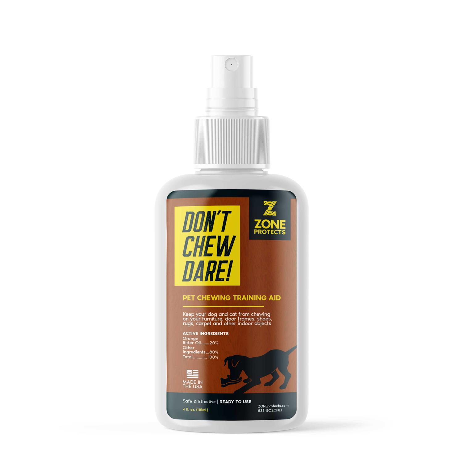 Zone Protects Don’t Chew Dare! Indoor Dog Chewing Prevention Spray - Healthber