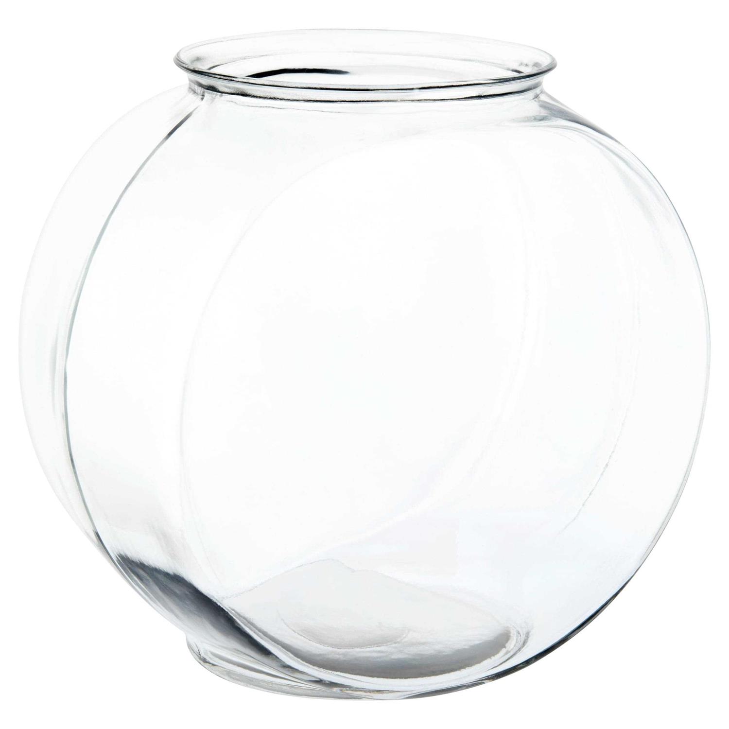 Aqua Culture Anchor Hocking Drum Glass Fishbowl - Healthber