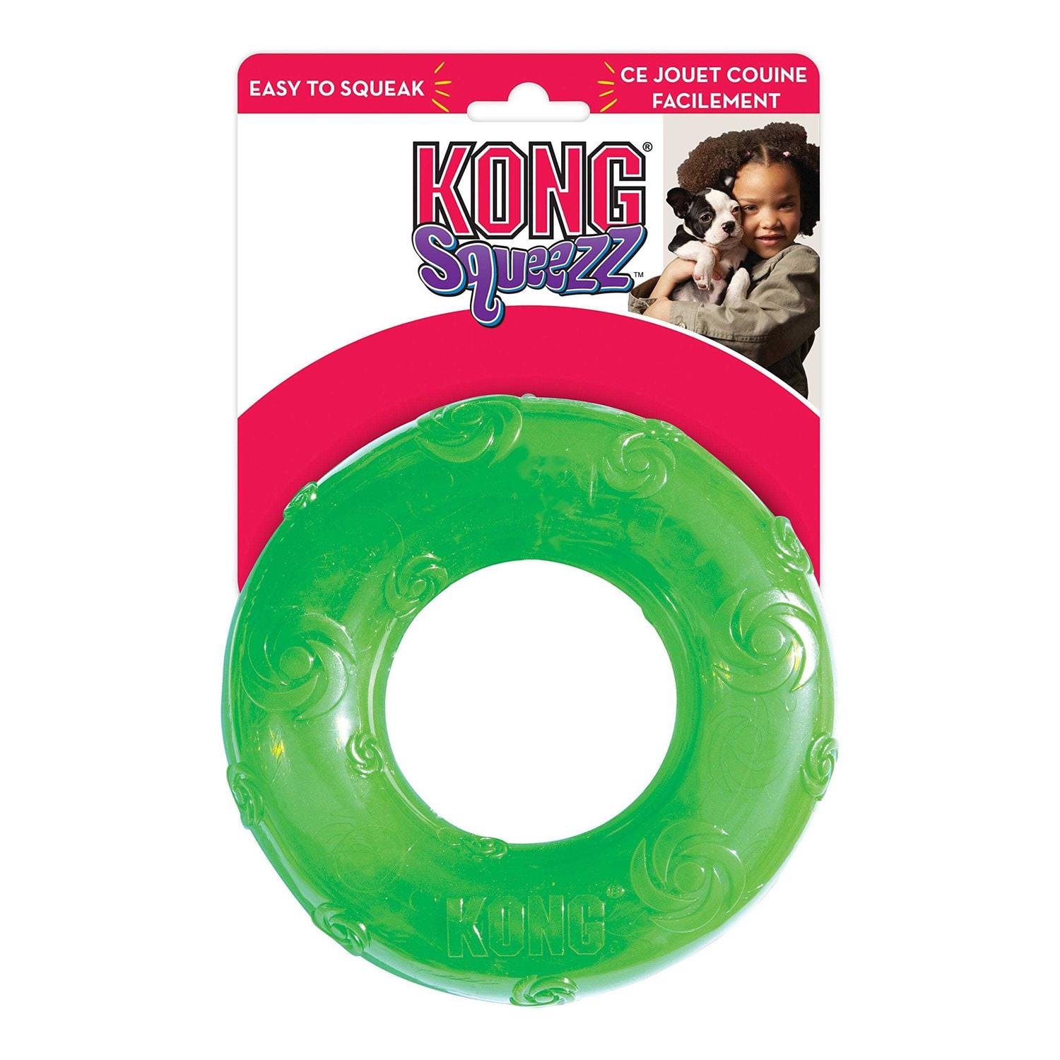 KONG Squeezz Ring Dog Toy - Healthber