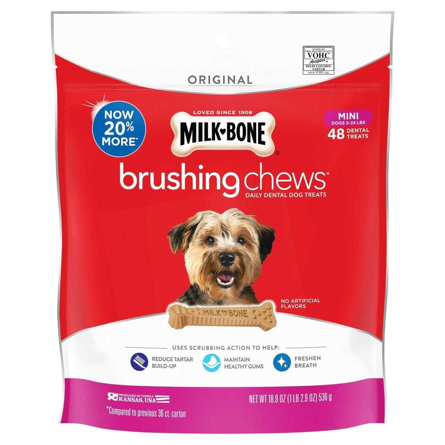 Milk-Bone Brushing Chews Dental Dog Treats - Healthber