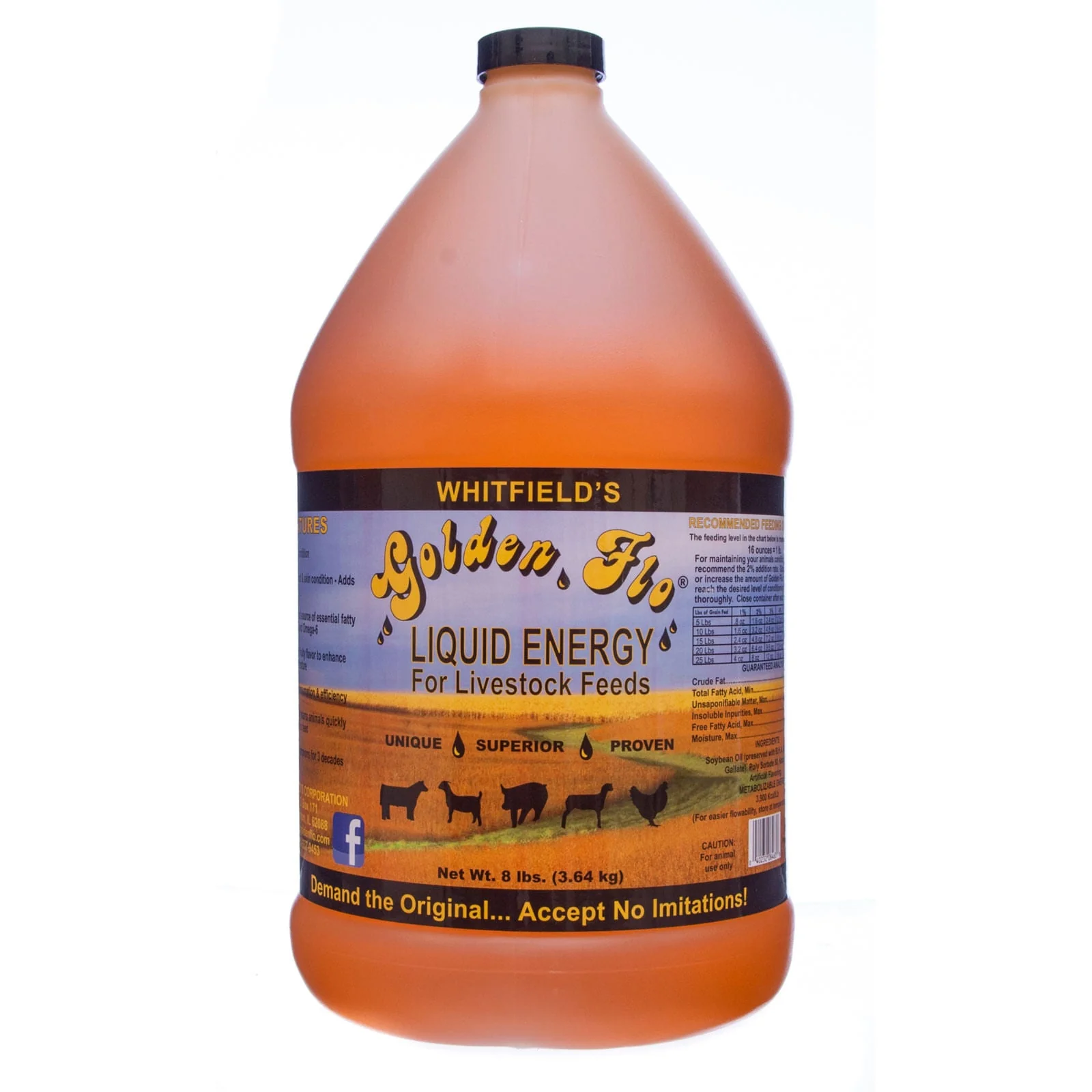 Livestock Golden Flo Liquid Energy, 1 gallon - Healthber