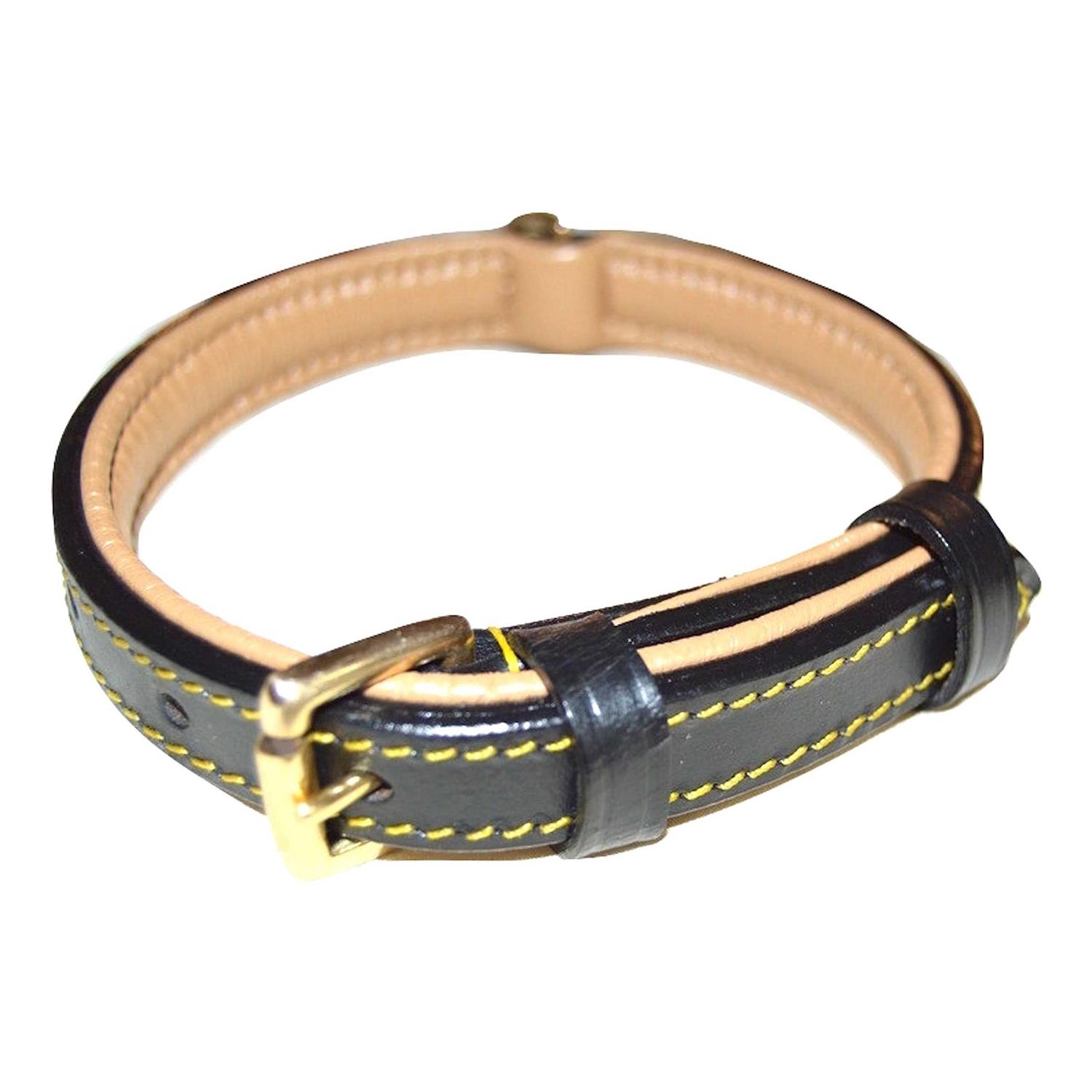 Soft Touch Collars Leather Dog Collar Padded - Healthber