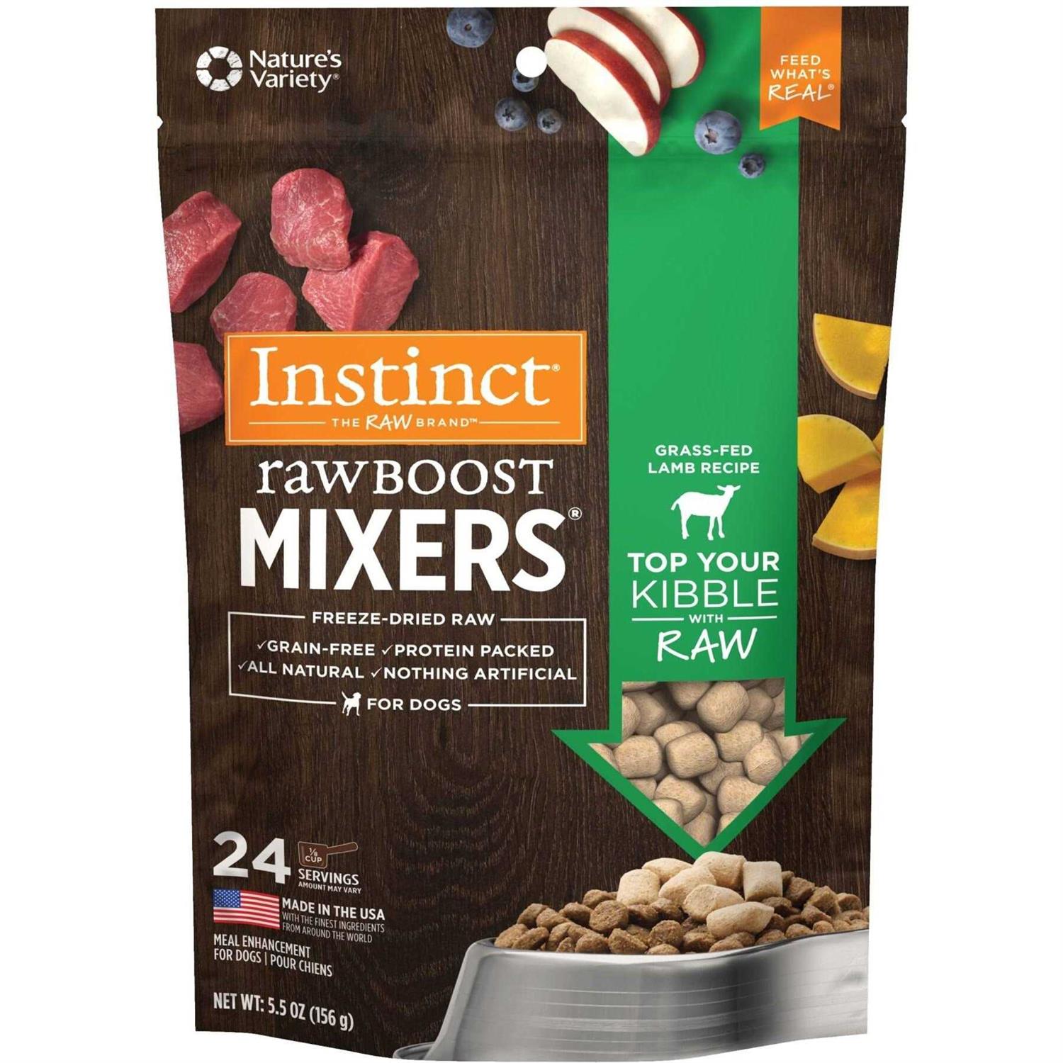 Instinct Freeze-Dried Raw Boost Mixers Grain-Free Recipe Dog Food Topper - Healthber