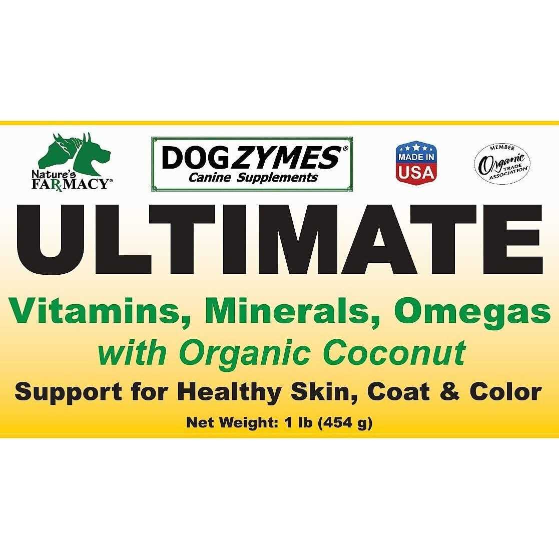 Dogzymes Ultimate for Best Skin/Coat with Organic Coconut - Healthber