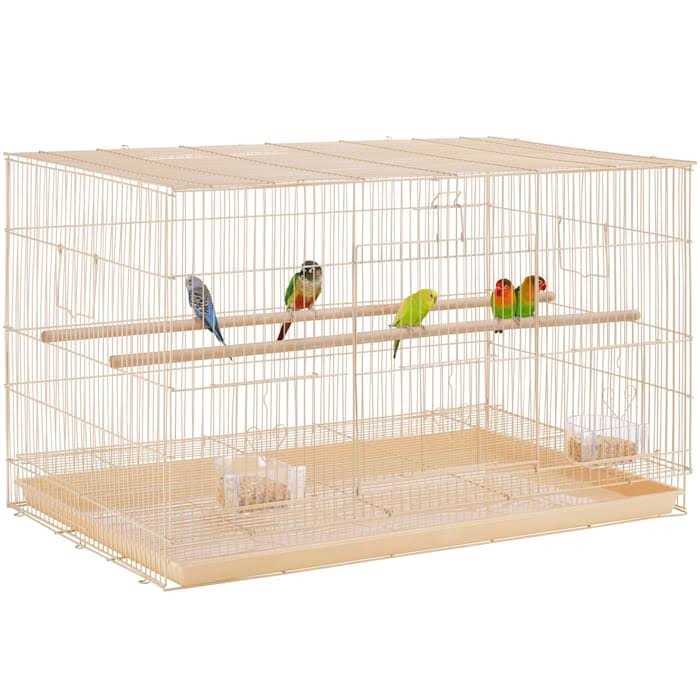 Topeakmart 18 Flight Cage with Slide-Out Tray for Birds - Healthber