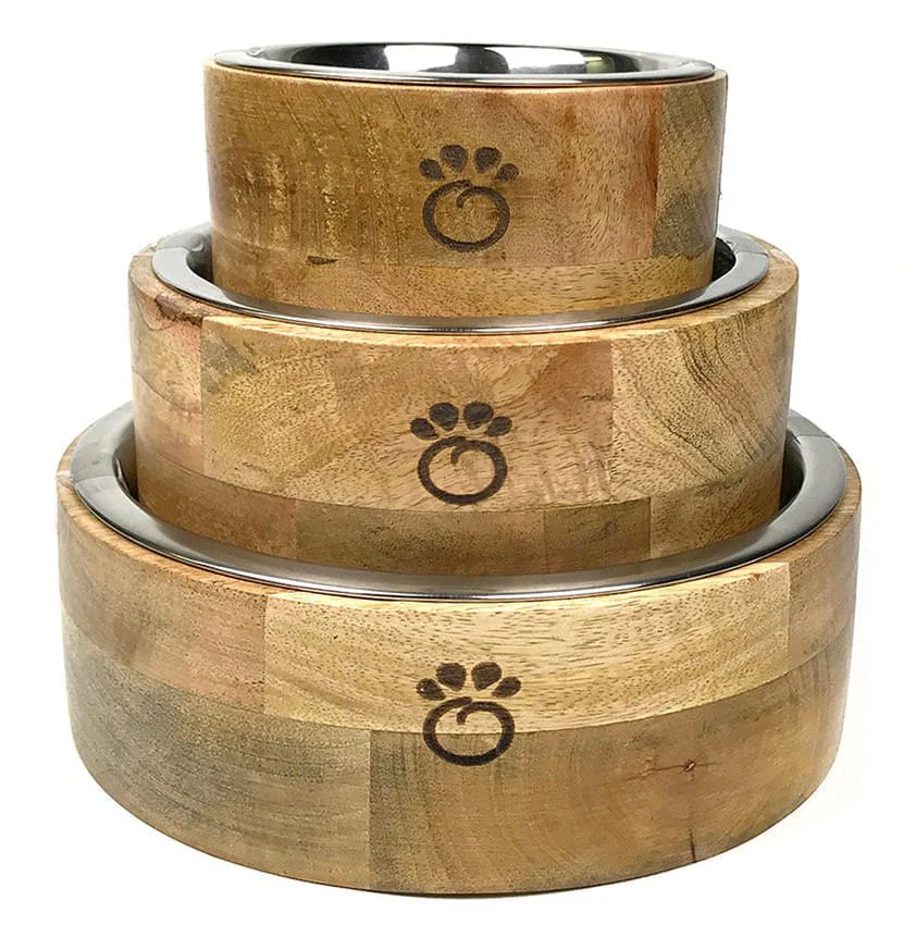 GF Pet Mango Wood Bowl - Healthber