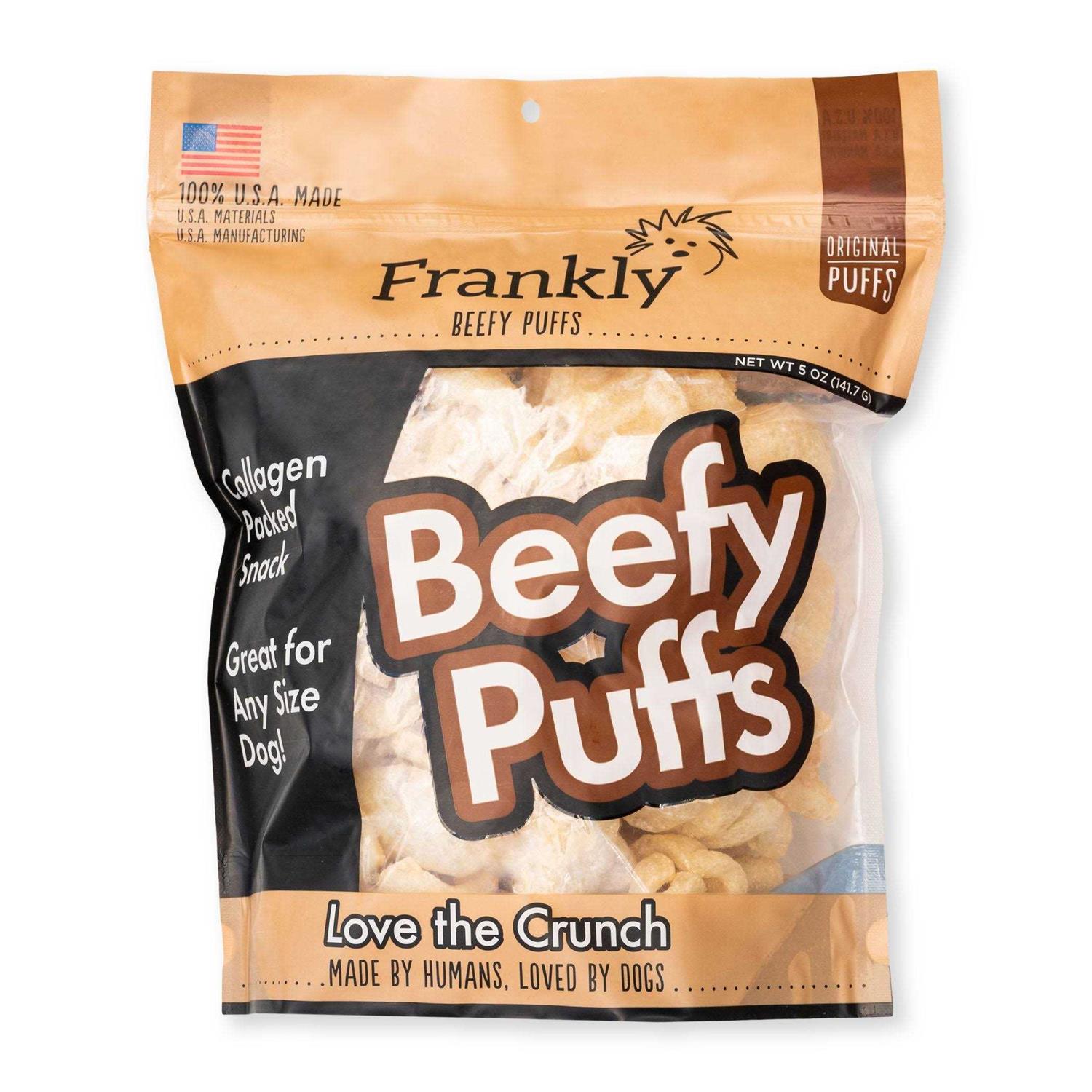 Frankly Beefy Puffs Dog Treats - Healthber