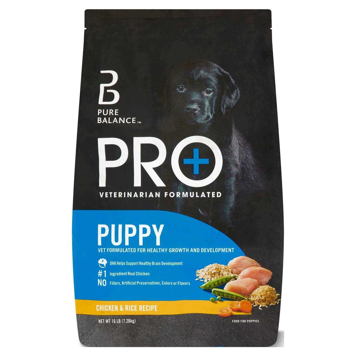 Pure Balance Chicken & Rice Recipe Food for Puppies - Healthber