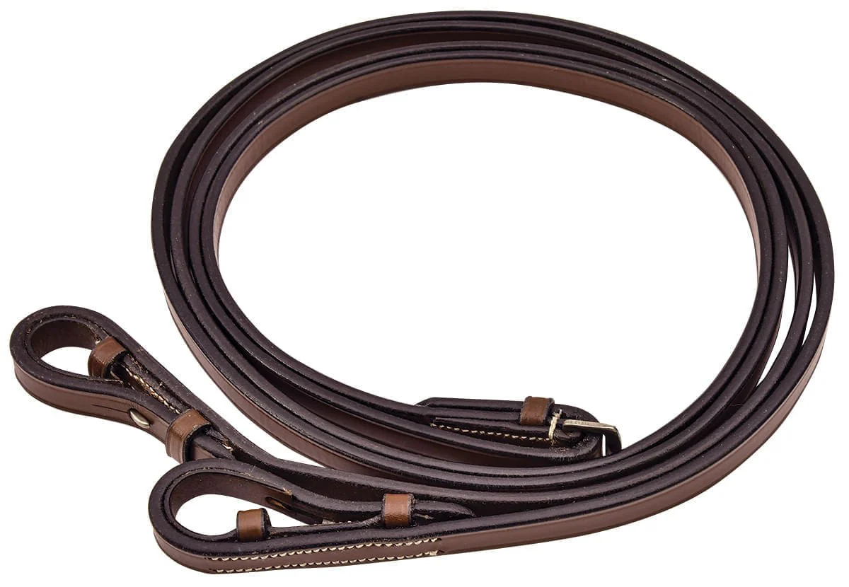 Kincade Flat Reins, Brown - Healthber