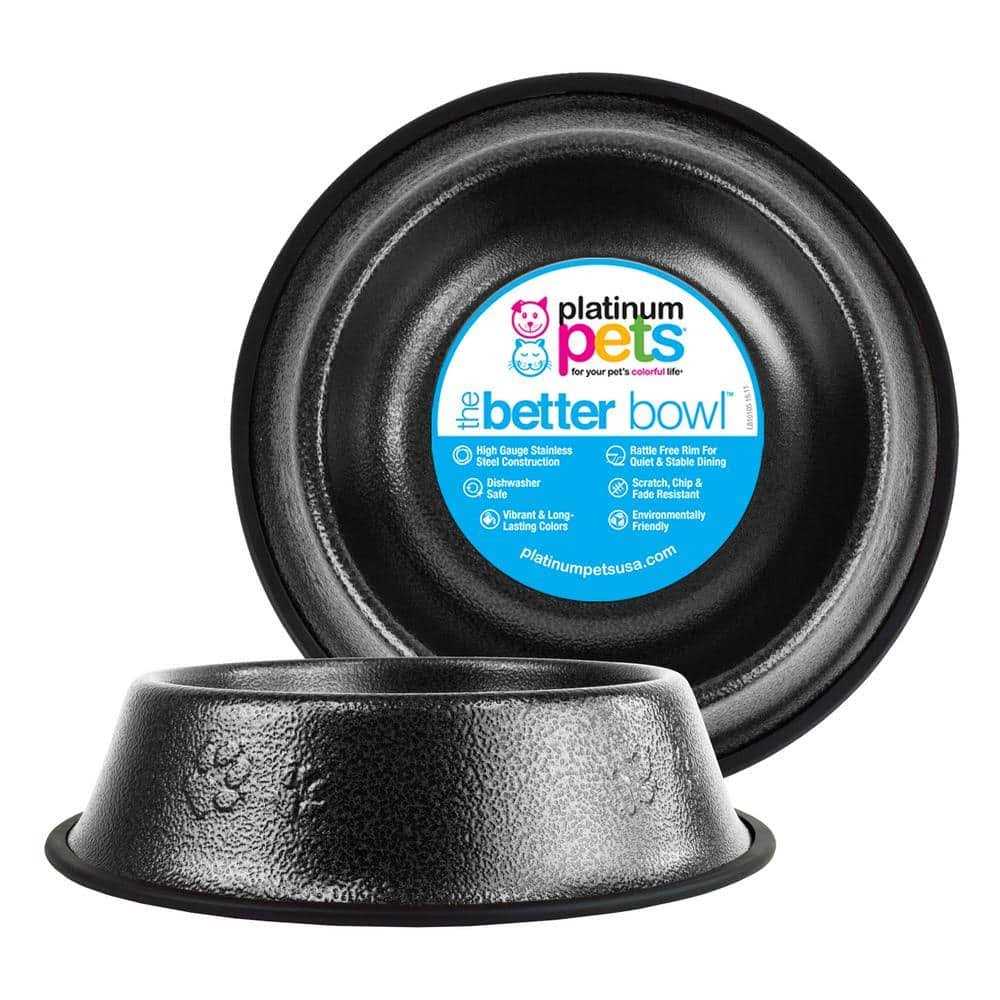 Platinum Pets Dog Non-Tip Stainless Steel Bowl - Healthber
