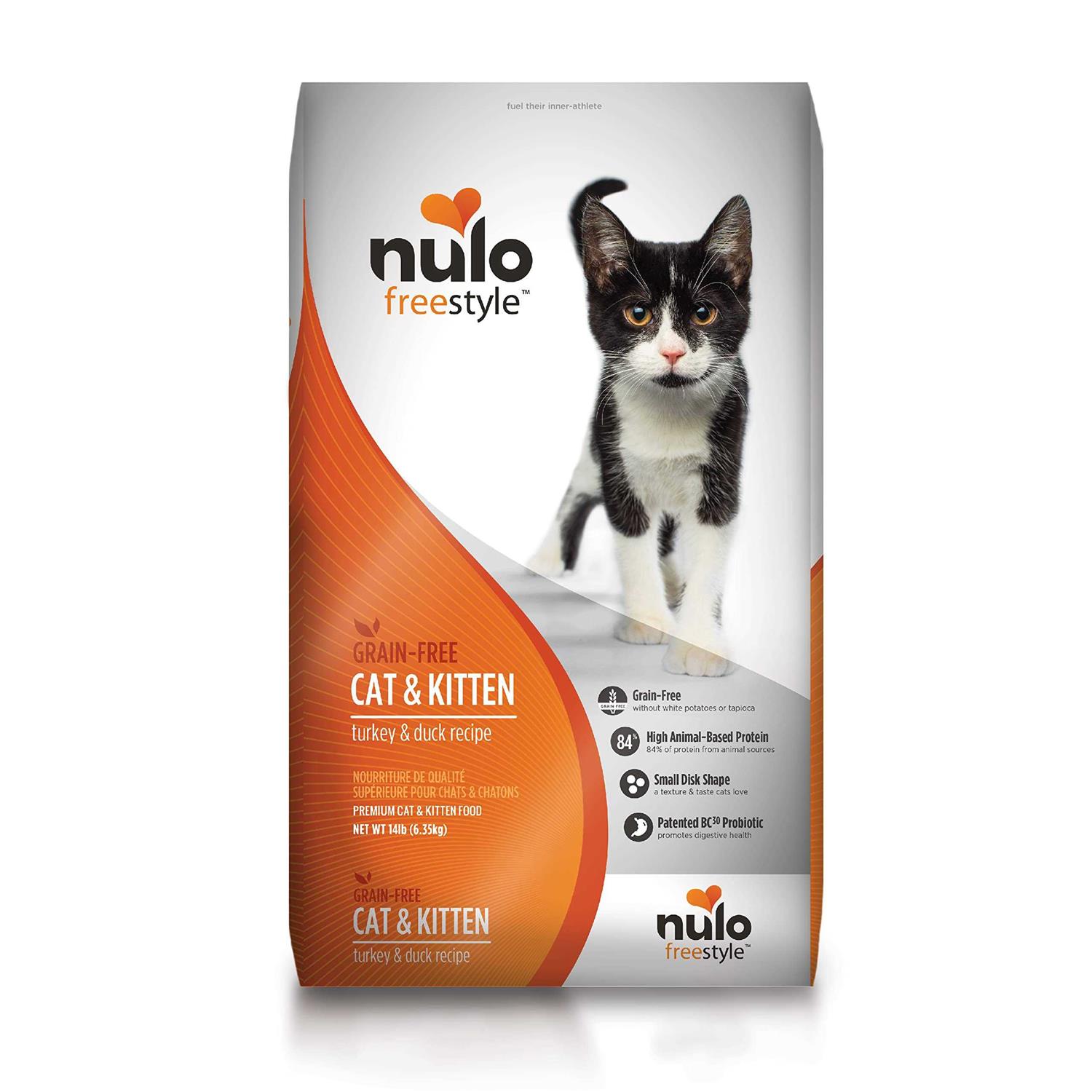 Nulo Freestyle Turkey & Duck Recipe Grain-Free Dry Cat & Kitten Food - Healthber