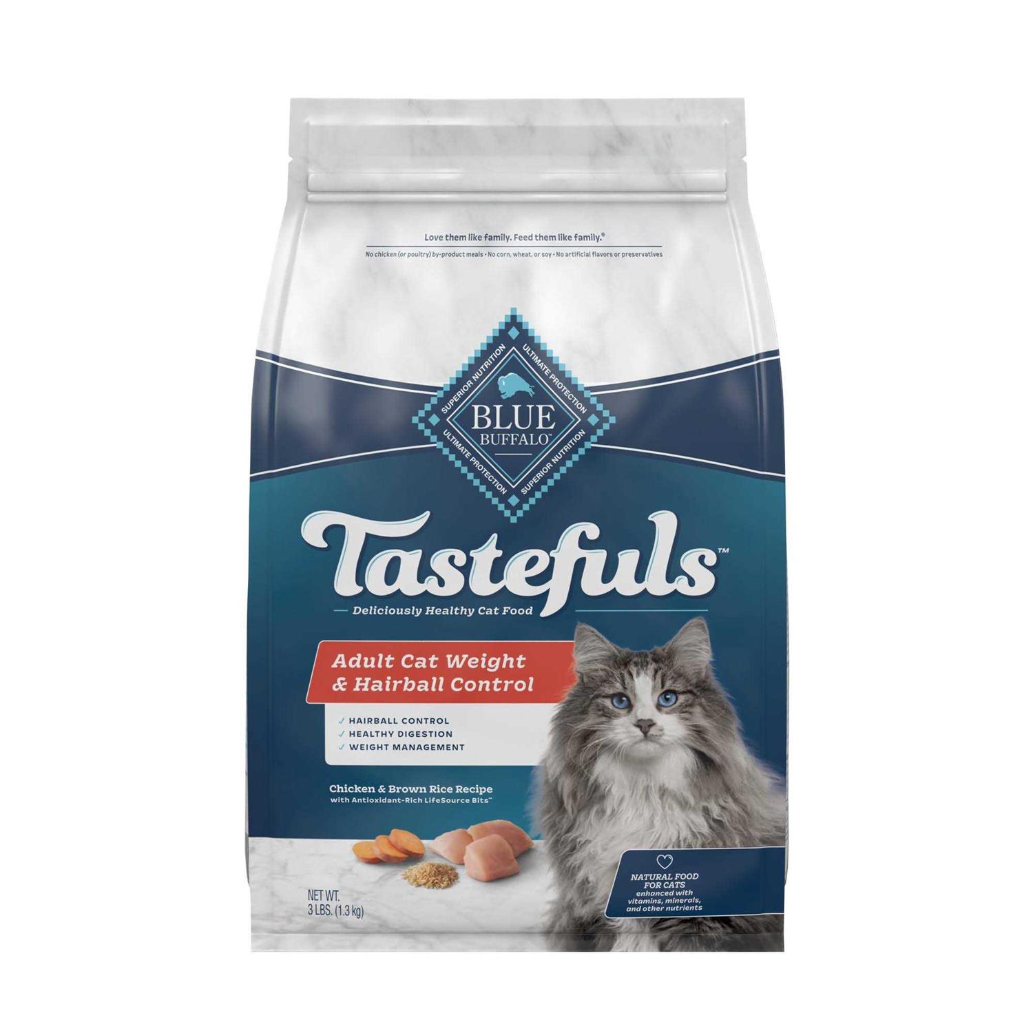 Blue Indoor Hairball & Weight Control Adult Cat Dry Food - Healthber