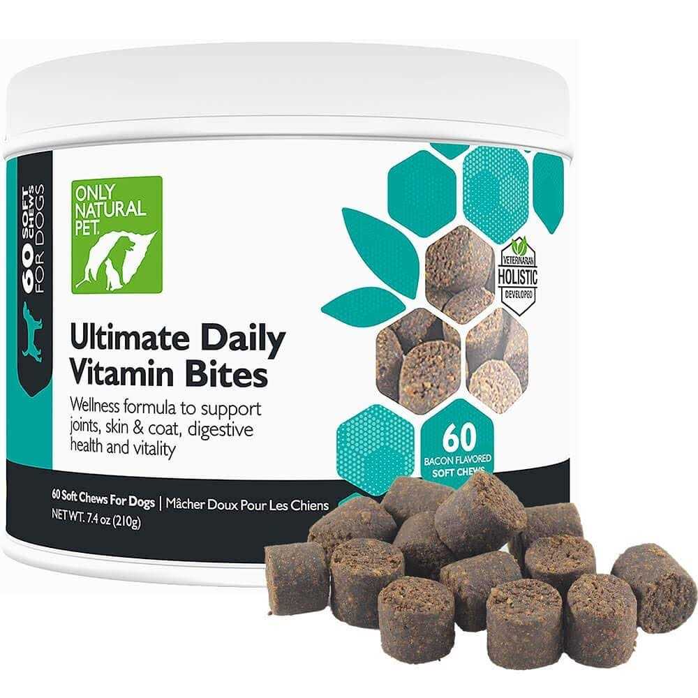 Only Natural Pet Ultimate Daily Vitamin Bites Dog 60 Chews - Healthber