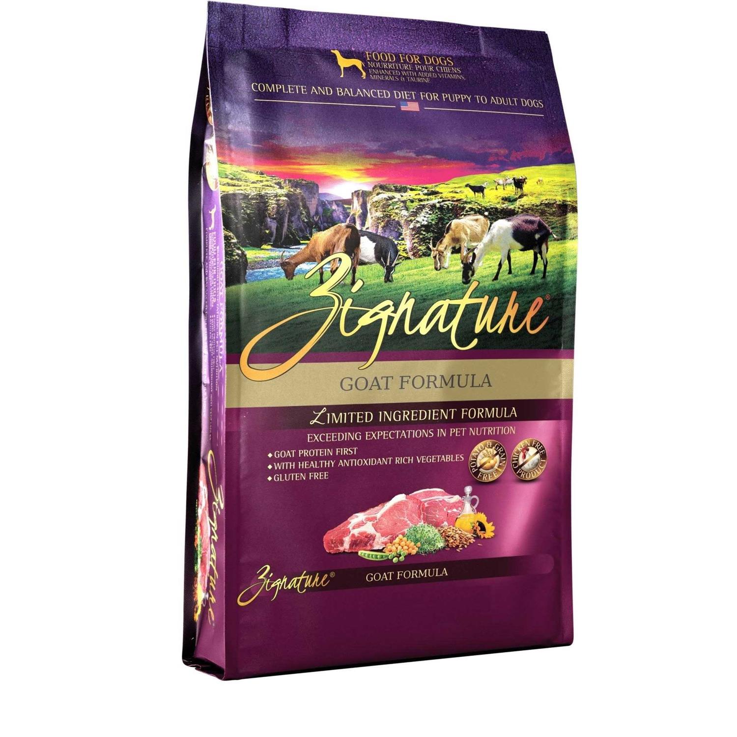 Zignature Goat Formula Limited Ingredient Dry Dog Food - Healthber