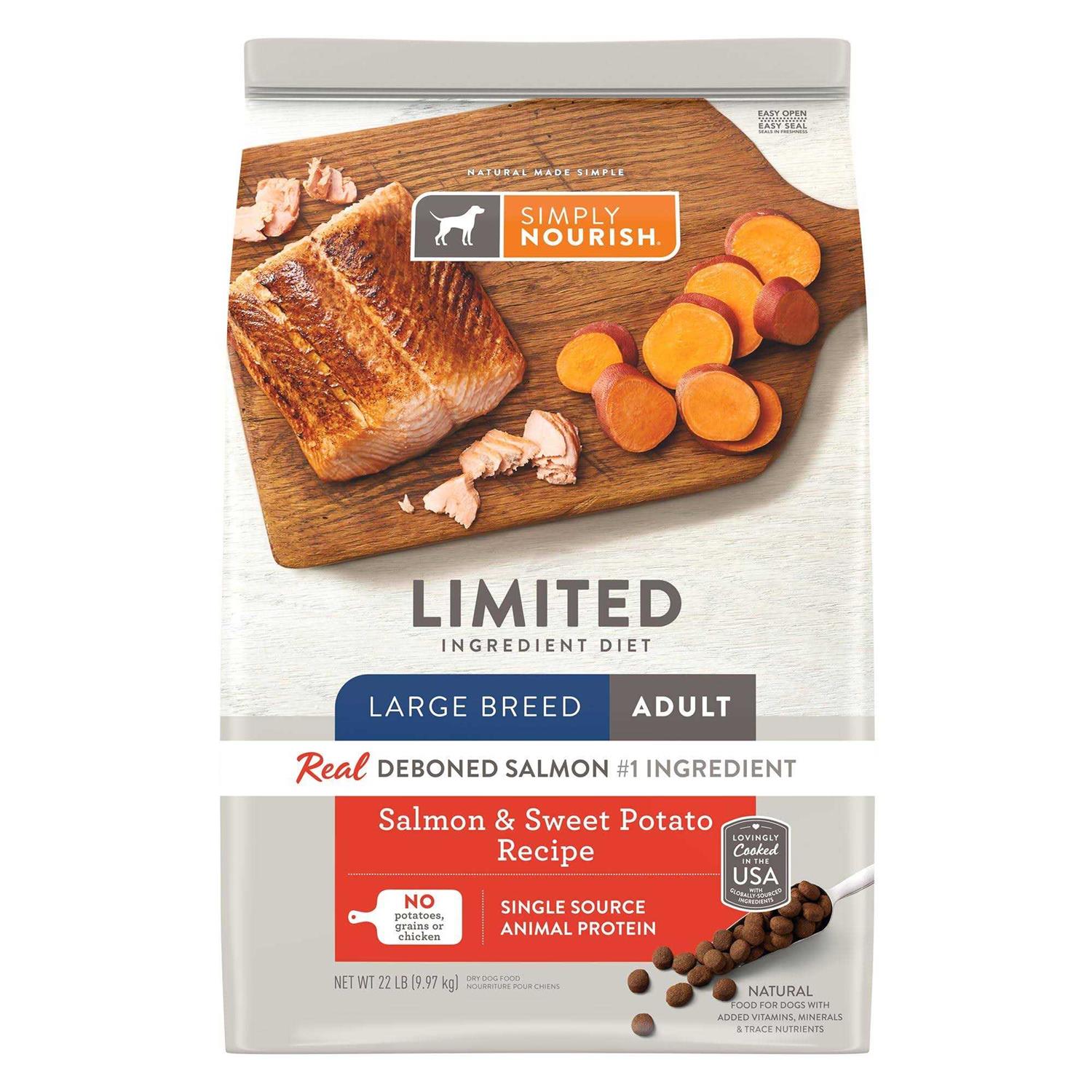 Simply Nourish Limited Ingredient Diet Large Breed Adult Dry Dog Food - Healthber