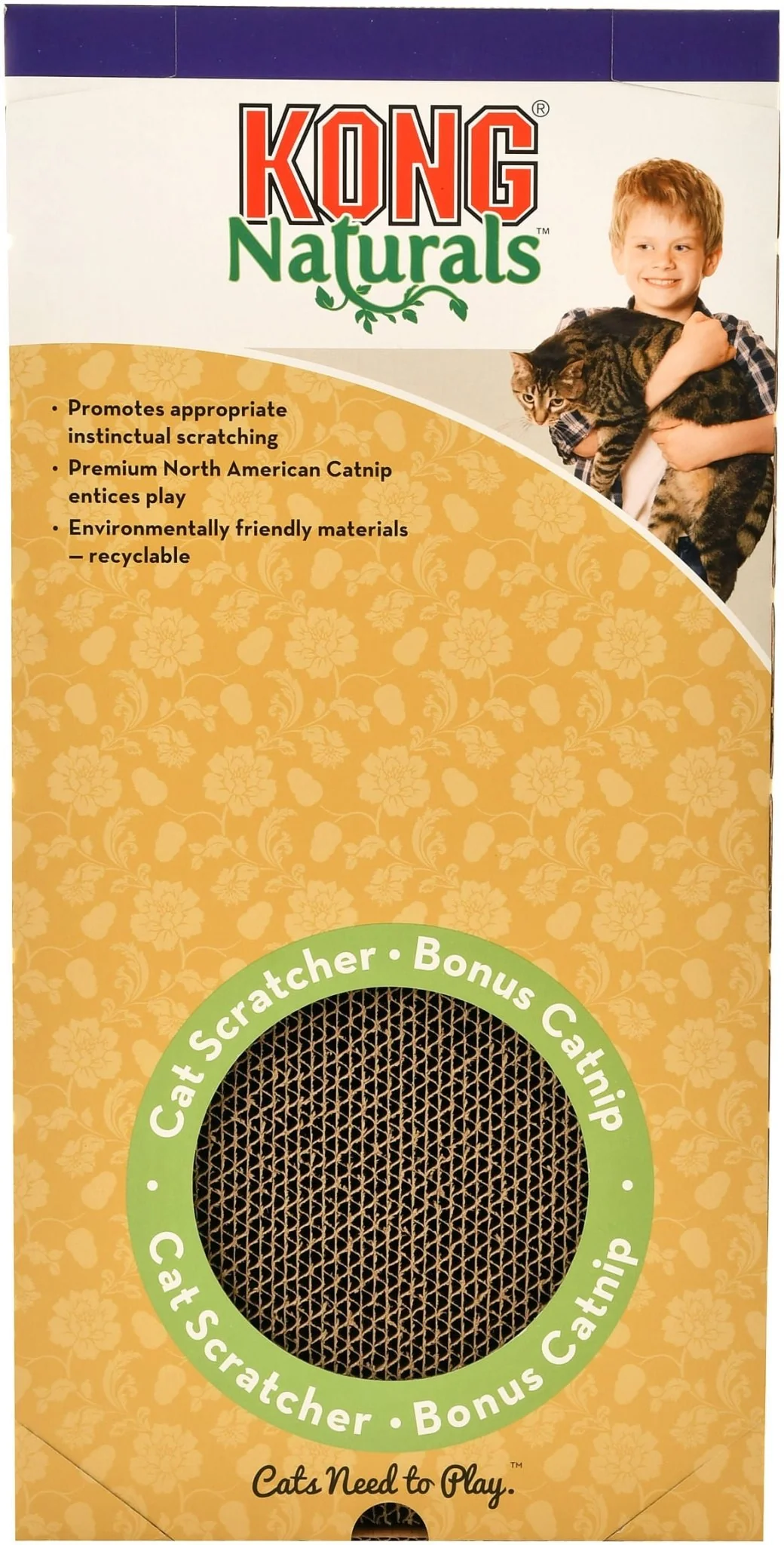 KONG Naturals Double Cat Scratcher, 2 pk - Healthber