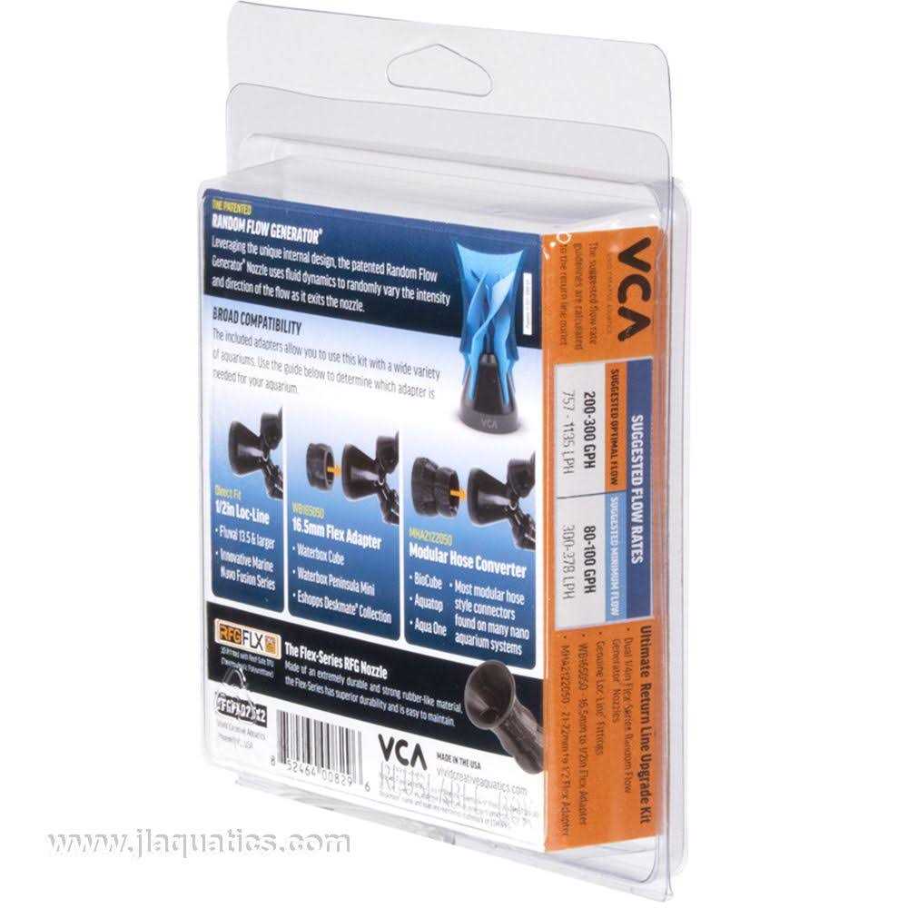 Vivid Creative Aquatics VCA Flex Series Ultimate Nano Tank Return Line Upgrade Kit - Healthber