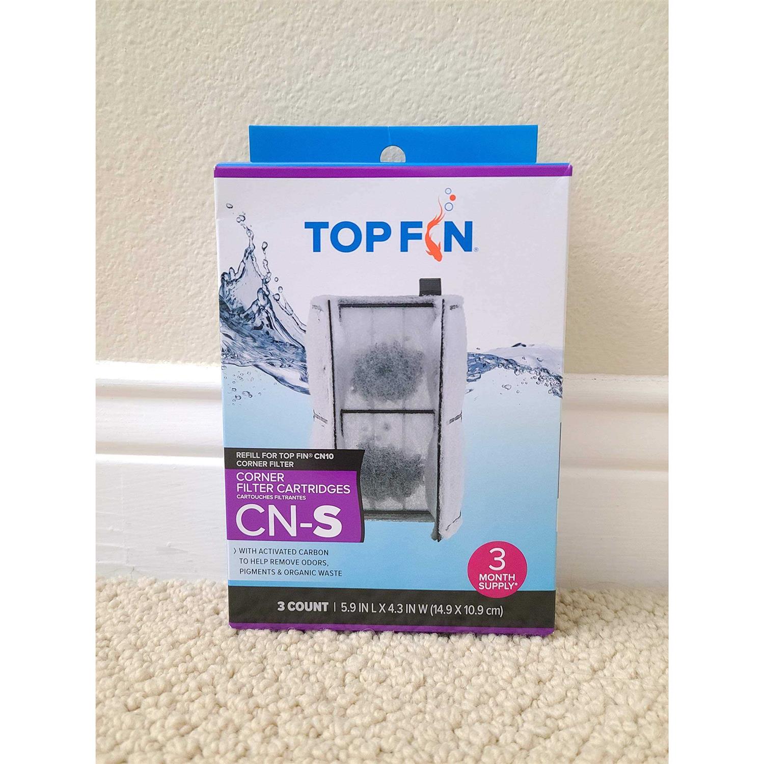Top Fin CN-S Corner Filter Cartridges - Healthber