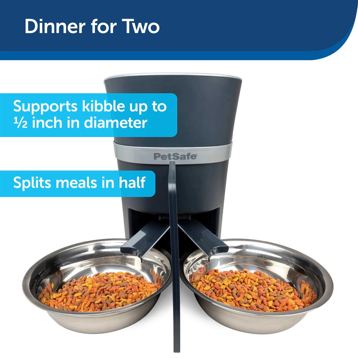 PetSafe 2-Pet Meal Splitter with Bowl - Healthber