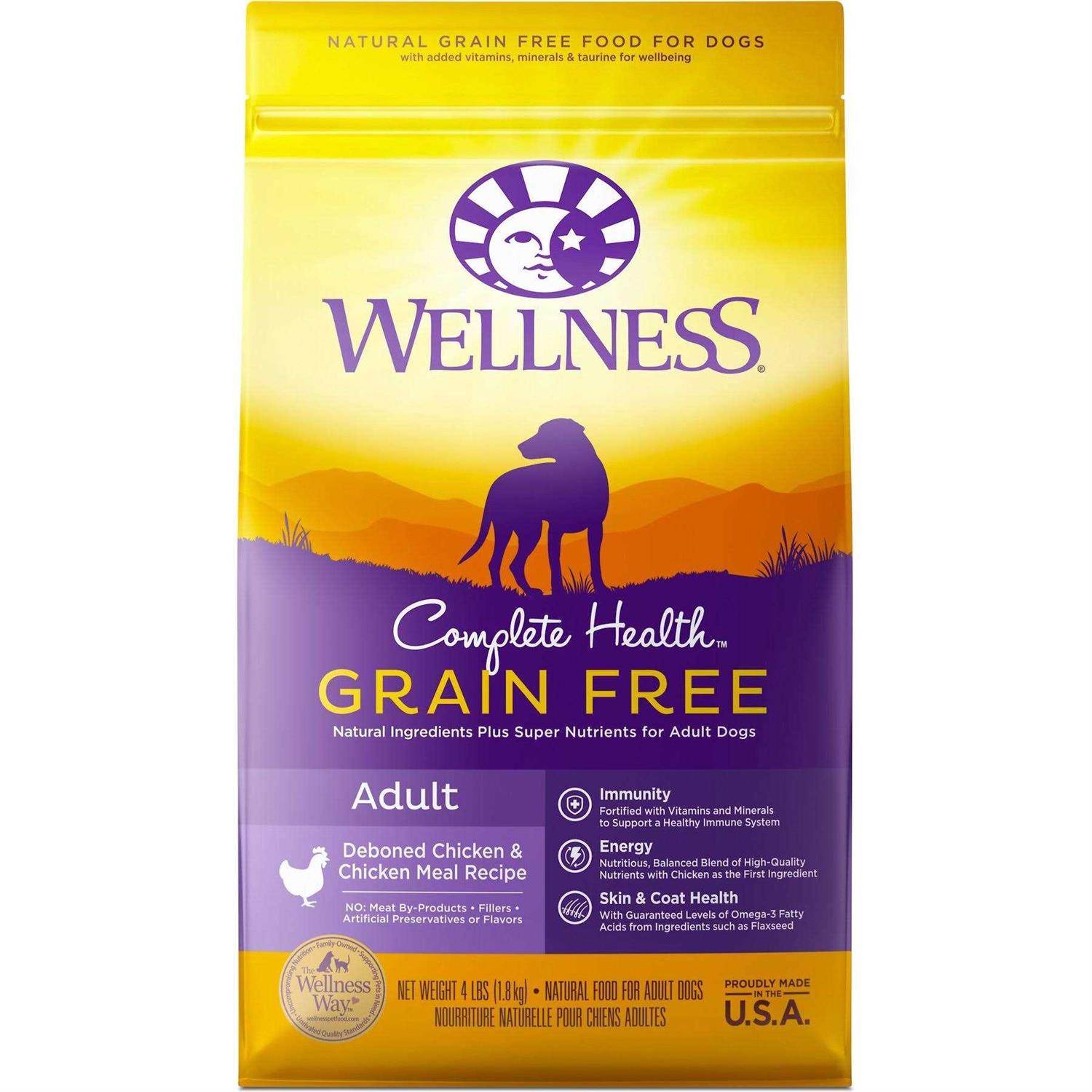 Wellness Complete Health Deboned Chicken & Chicken Meal Adult Grain-Free Dry Dog Food - Healthber