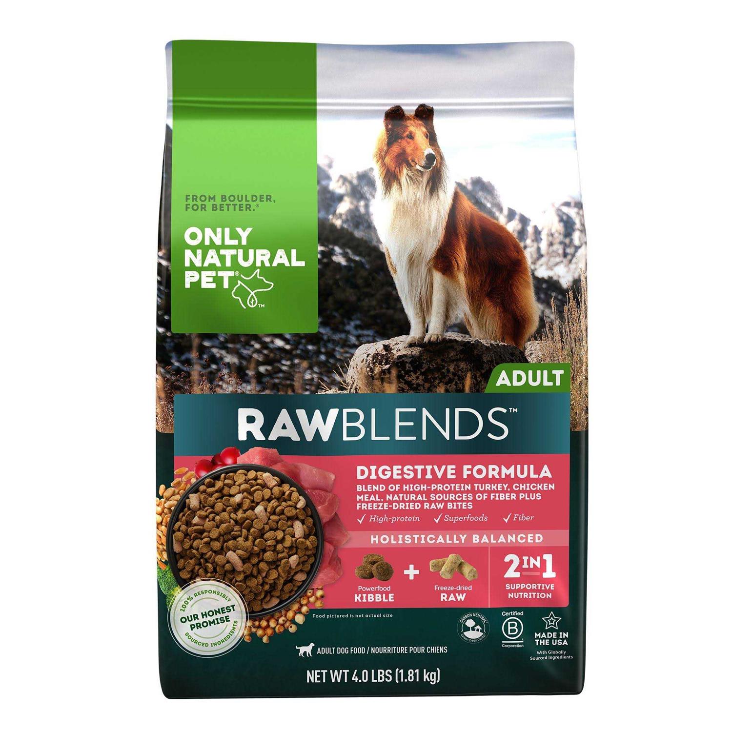 Only Natural Pet RawBlends Adult Dry Dog Food - Healthber