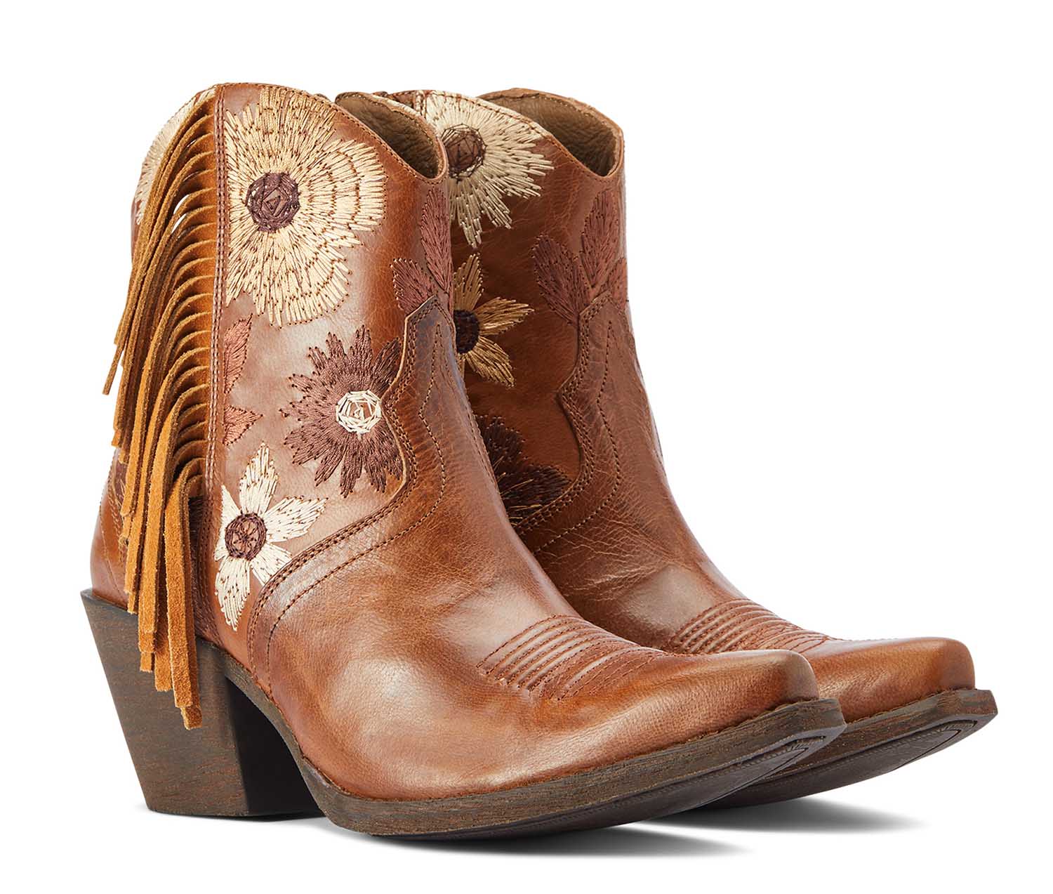 Ariat Women's Florence Western Boot, Tangled Tan - Healthber