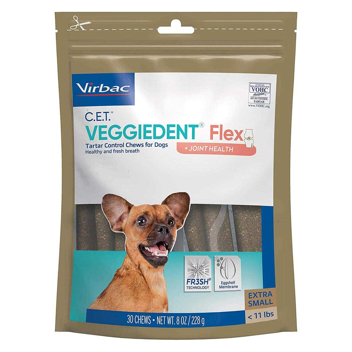Virbac C.E.T. VeggieDent Flex Tartar Control Chews Dogs - Healthber