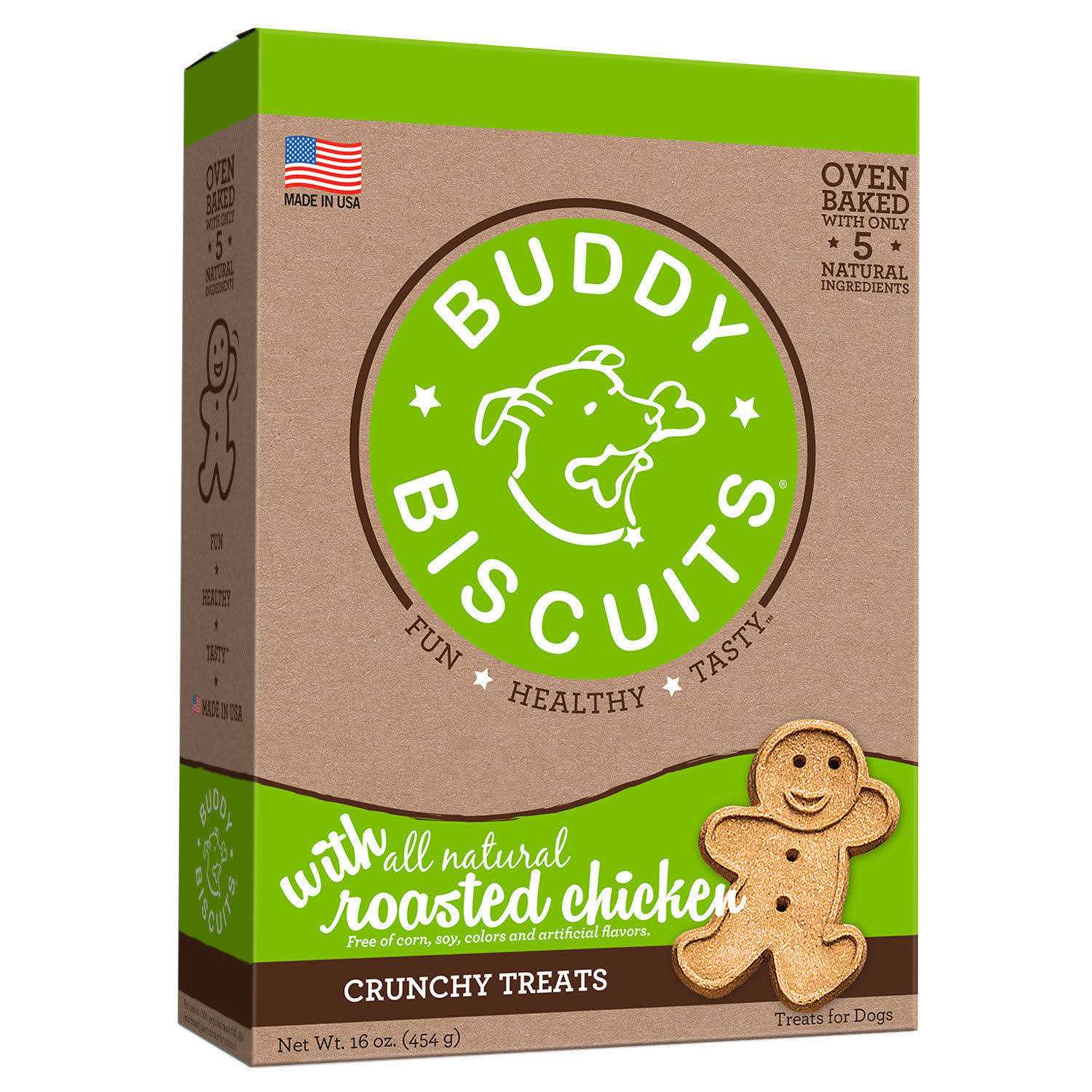Buddy Biscuits Roasted Chicken Dog Treats - Healthber