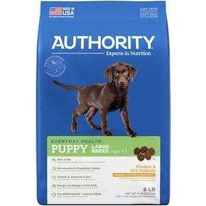 Authority Chicken Rice Formula Large Breed Puppy Dry Dog Food - Healthber