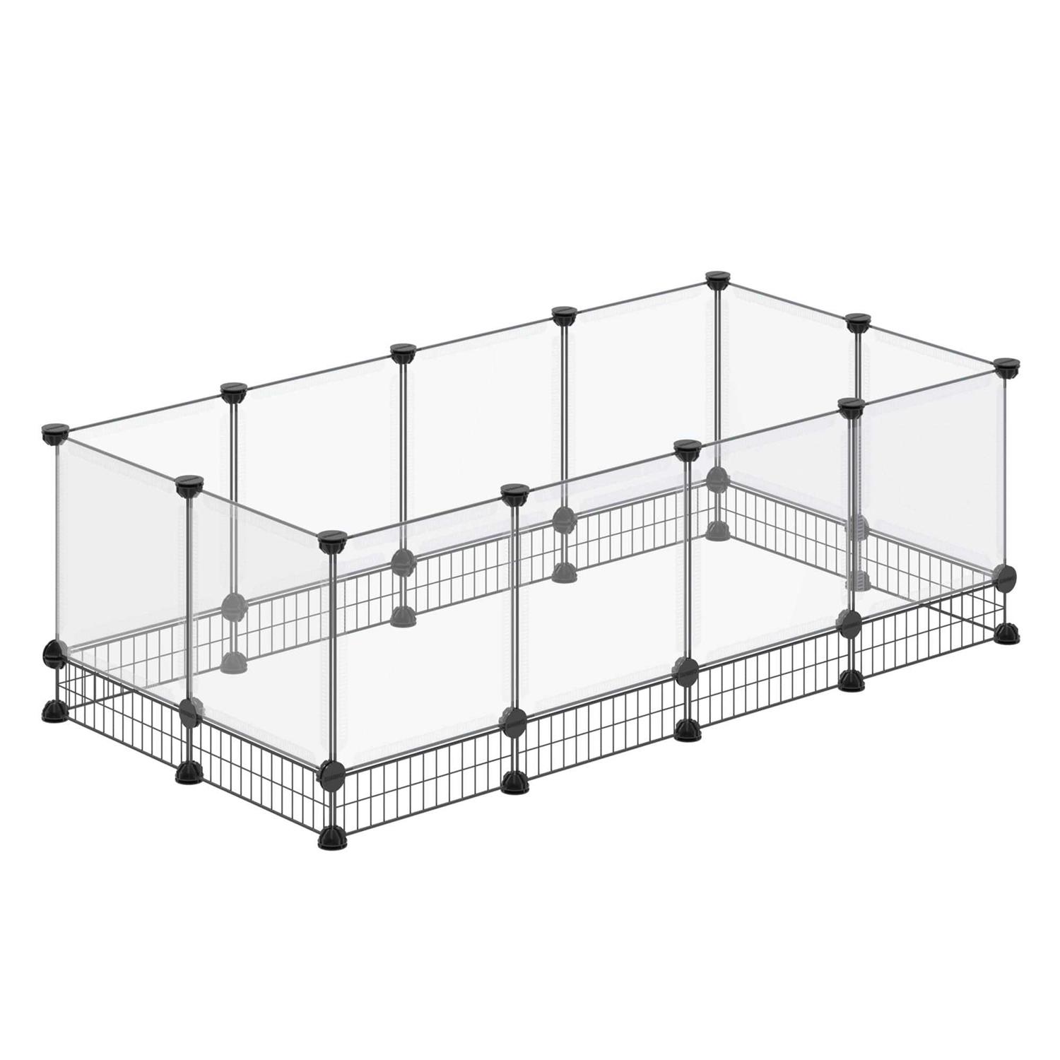 DINMO Rabbit Playpen guinea Pig cages Hamster cages Iron Net Bottom Design for Small Animal - Healthber