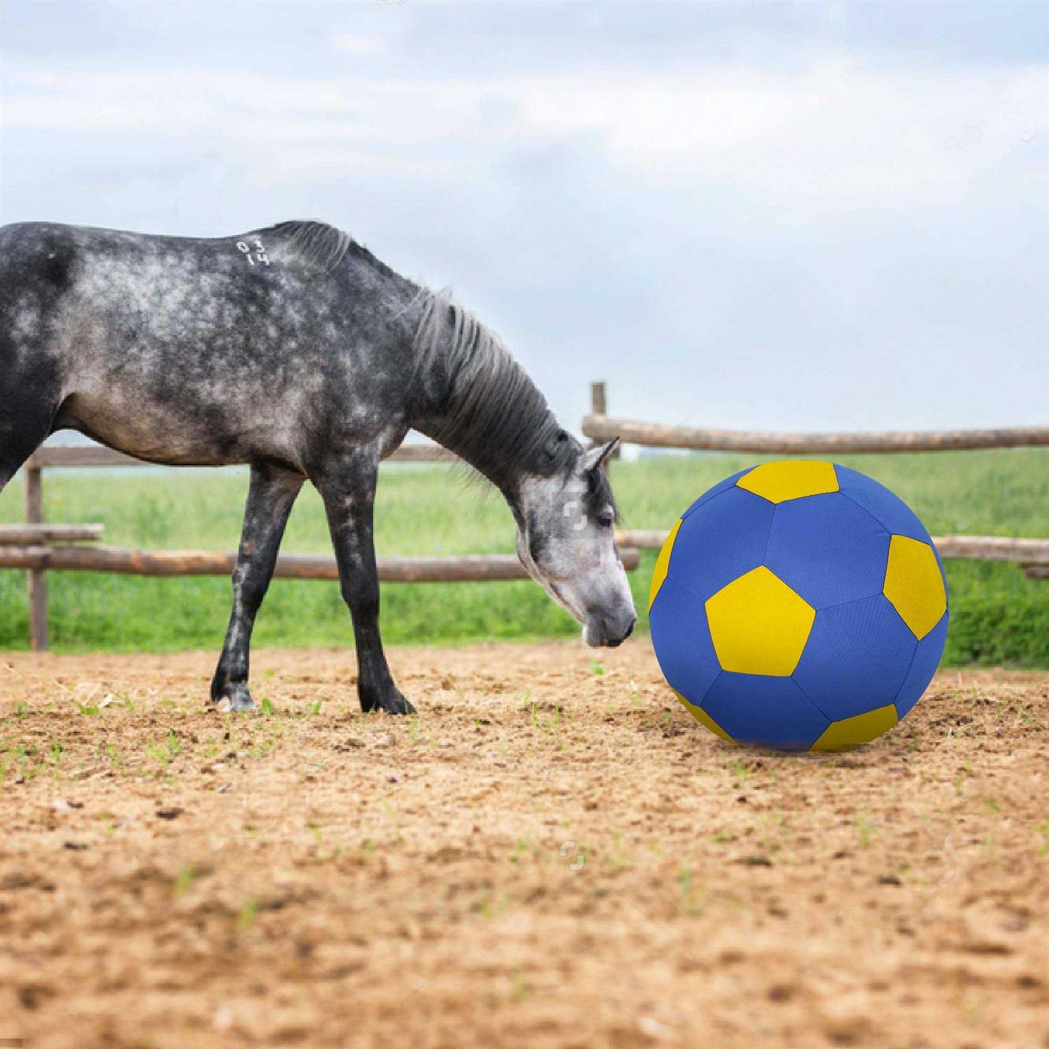 ANC POP Herding Ball for Dogs Horse Ball & Ball Cover 25 Ball for Horses Large with Hand Pump for Play Herding Ball Herding Ball Horse Toys - Healthber