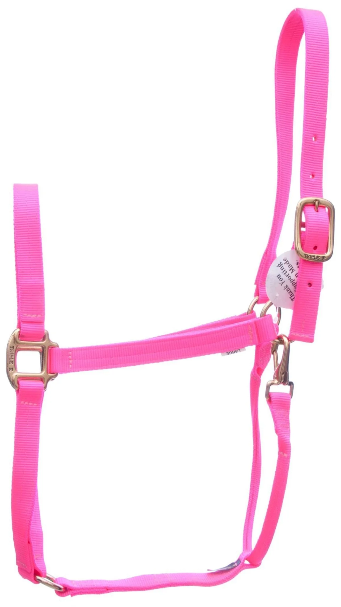 Triple E Nylon Draft Horse Halter, Large (2000-2400 lb) - Healthber