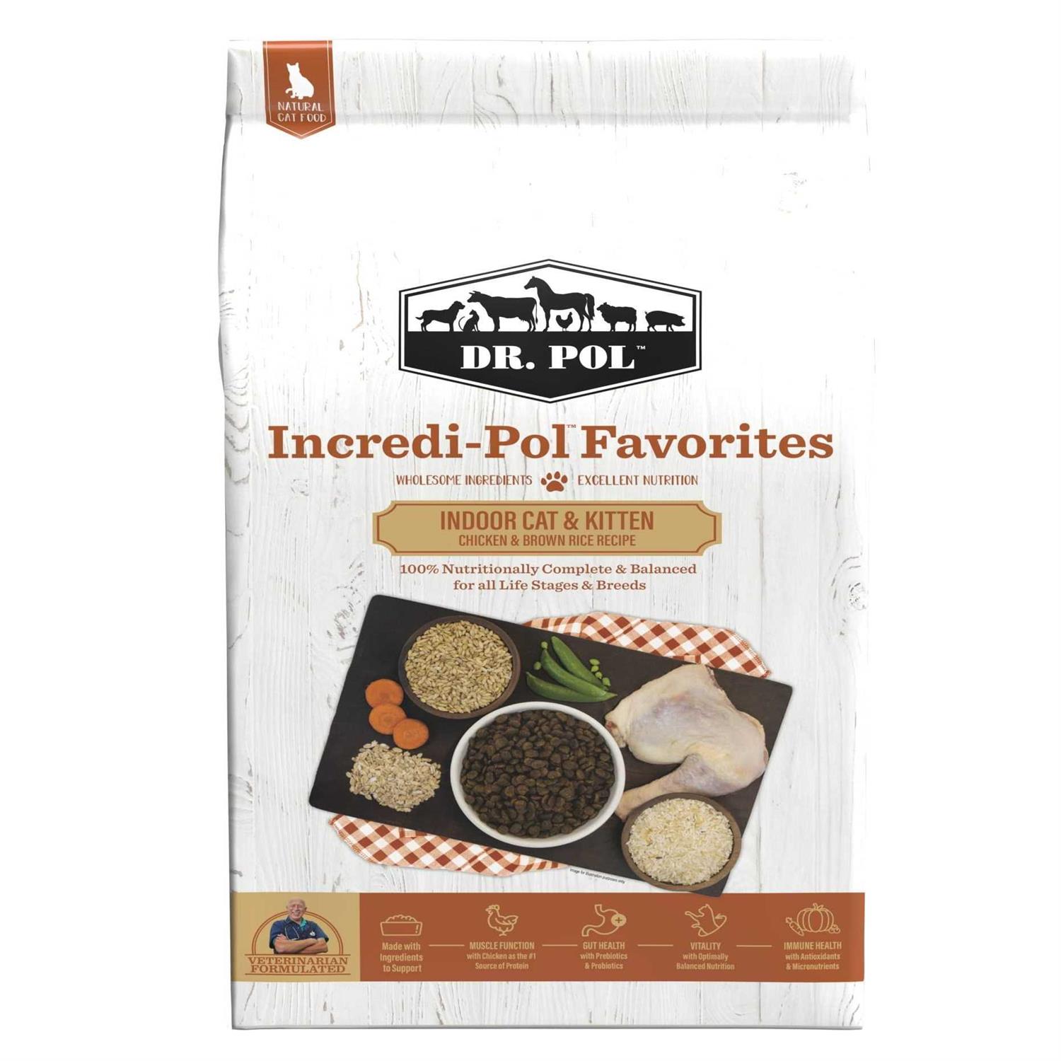 Dr. Pol Incredi-Pol Favorites Chicken & Brown Rice Cat Food - Healthber