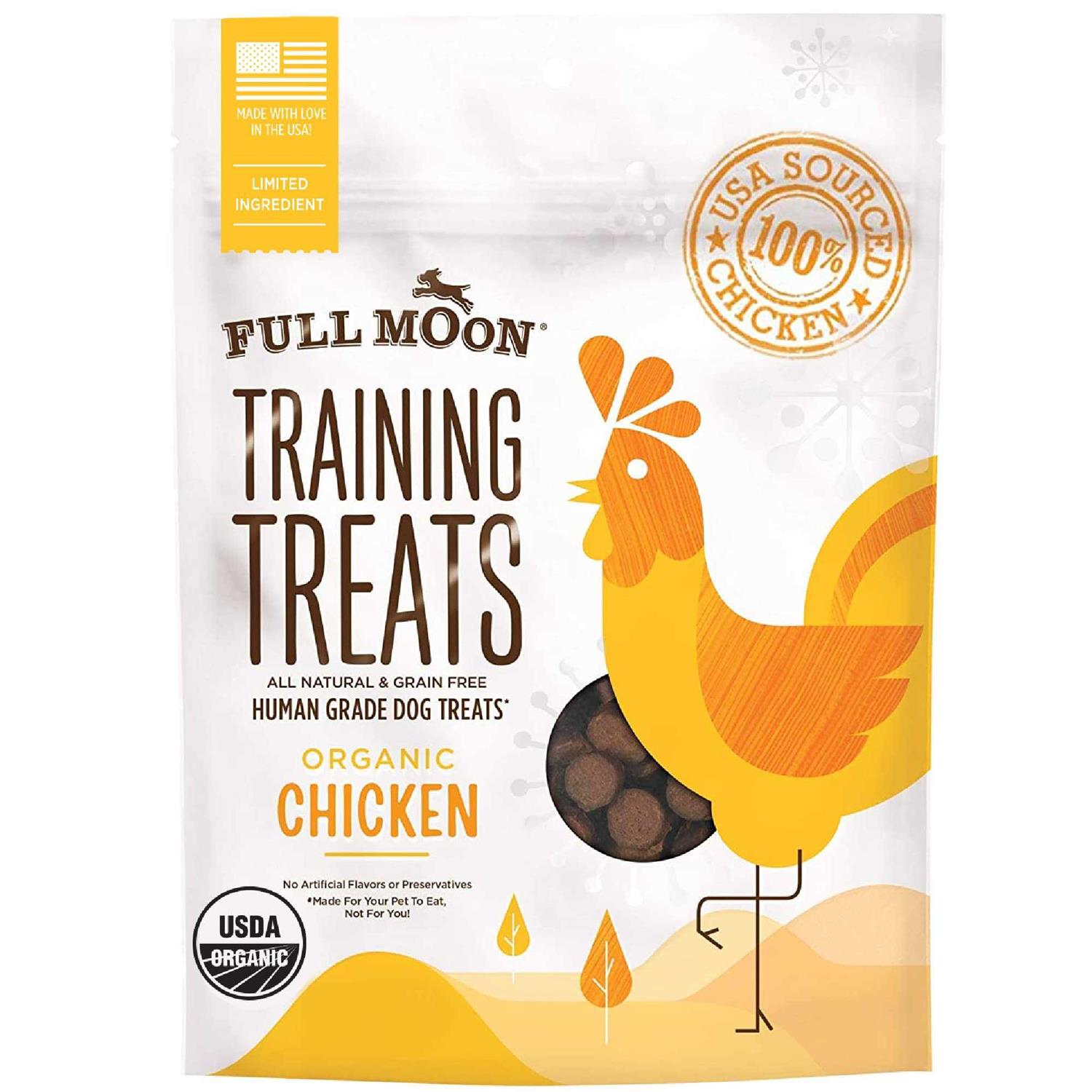 Full Moon Usda Organic Chicken Training Treats Healthy All Natural Dog Treats Human Grade 175 Treats - Healthber