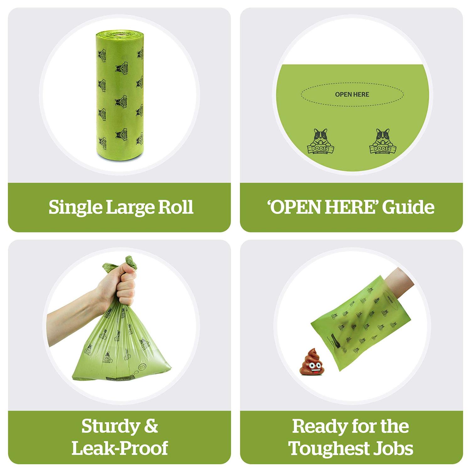 Pogi’s Pet Supplies Poop Bags 500 Dog Poop Bags for Yards - Healthber