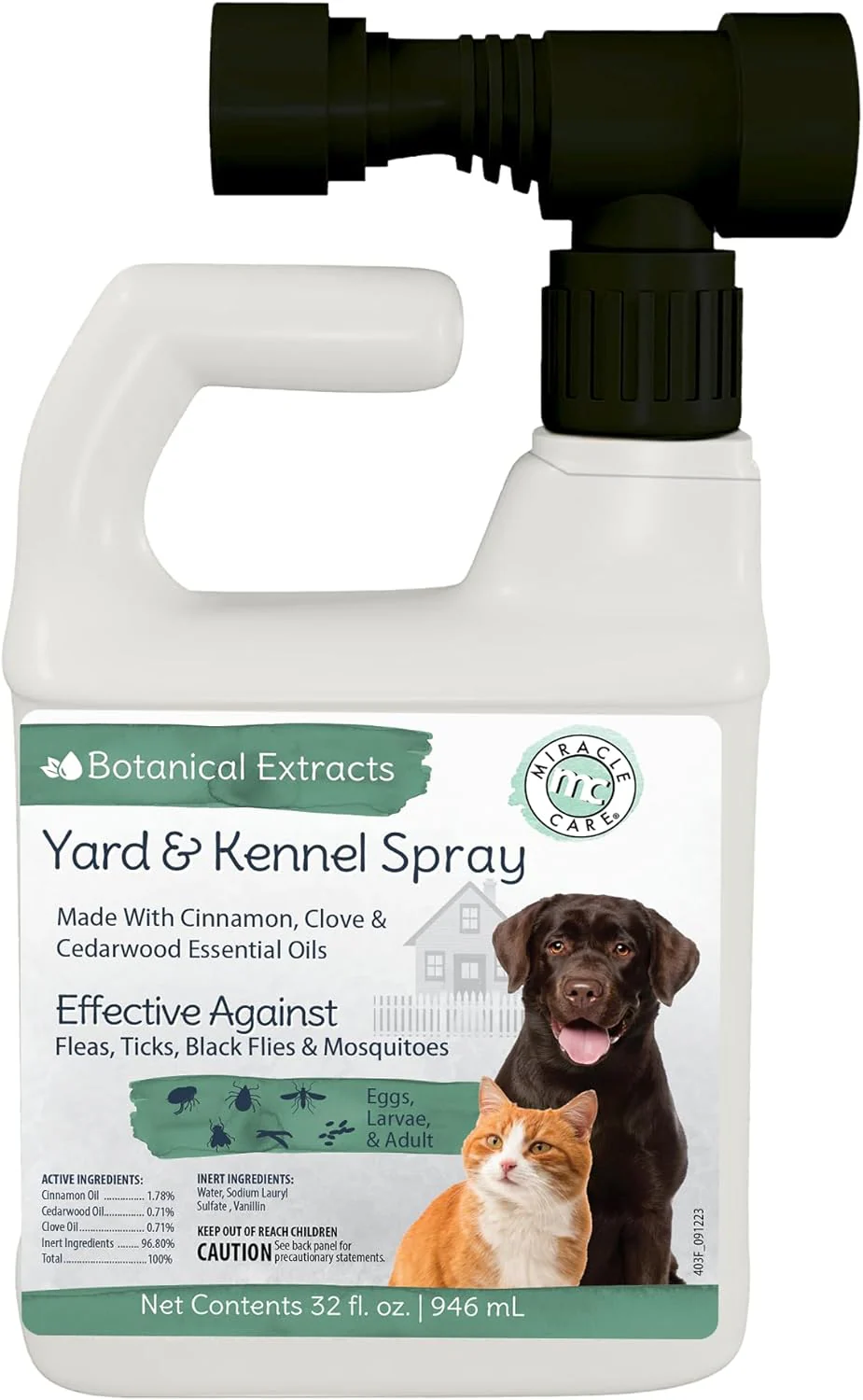 Natural Yard and Kennel Spray, 32 oz - Healthber