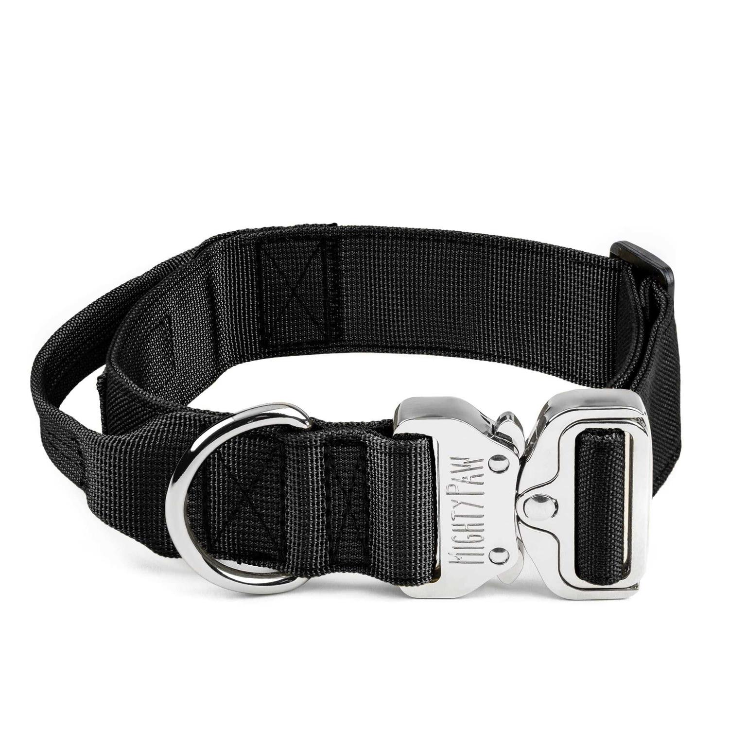 Mighty Paw Dog Collar Heavy Duty with Tactical Metal Buckle - Healthber