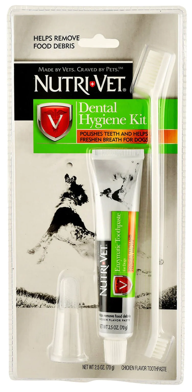 Nutri-Vet Dental Hygiene Kit for Dogs - Healthber