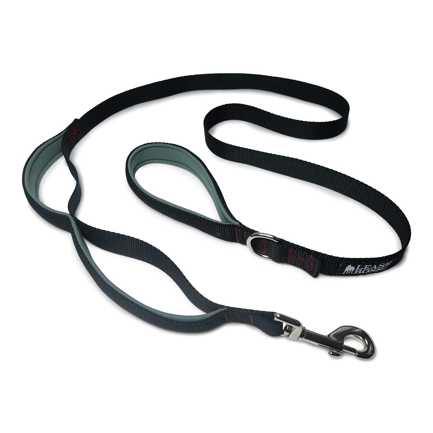 Leashboss Heavy Duty Dog Leash for Large Dogs Double Handle Training Lead for Walking Dogs - Healthber