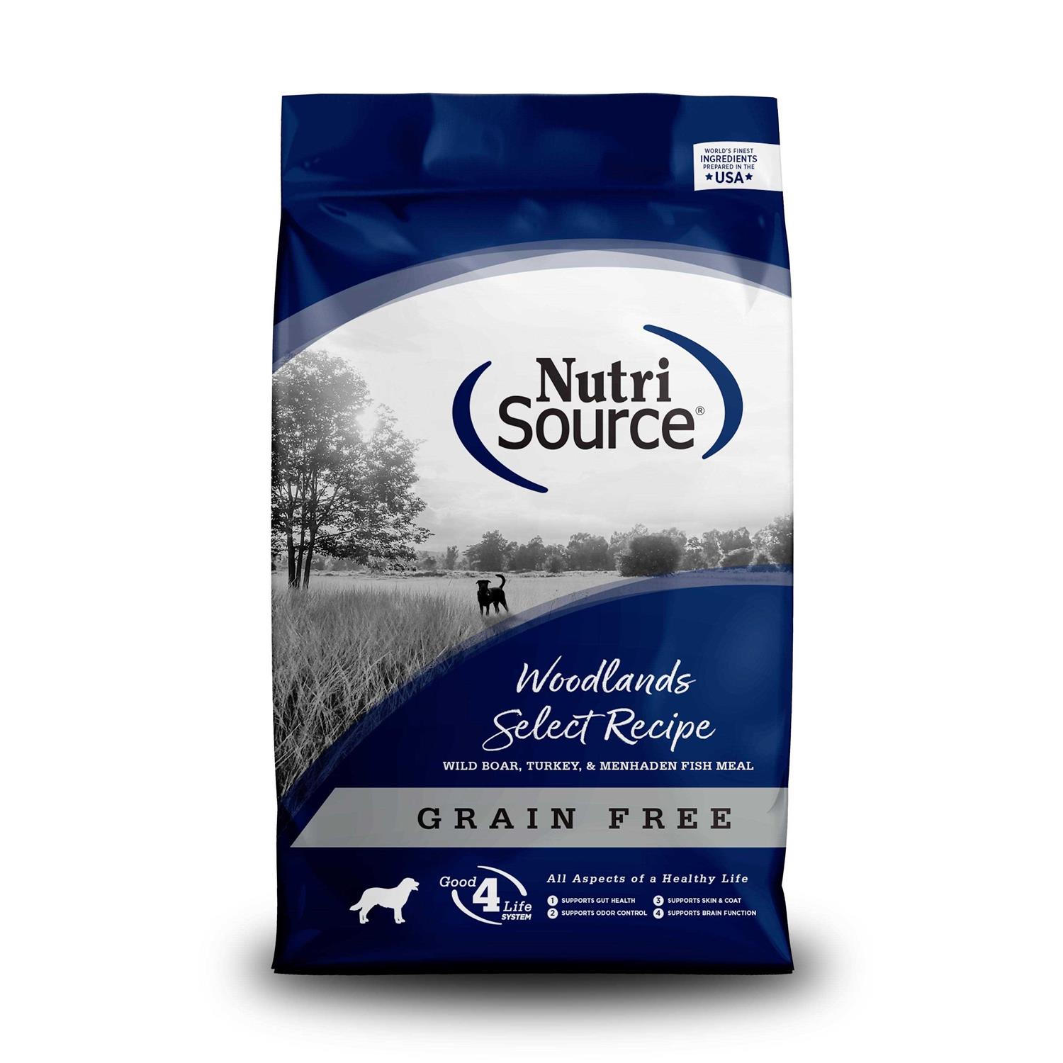 NutriSource Grain-Free Woodlands Select Dry Dog Food - Healthber
