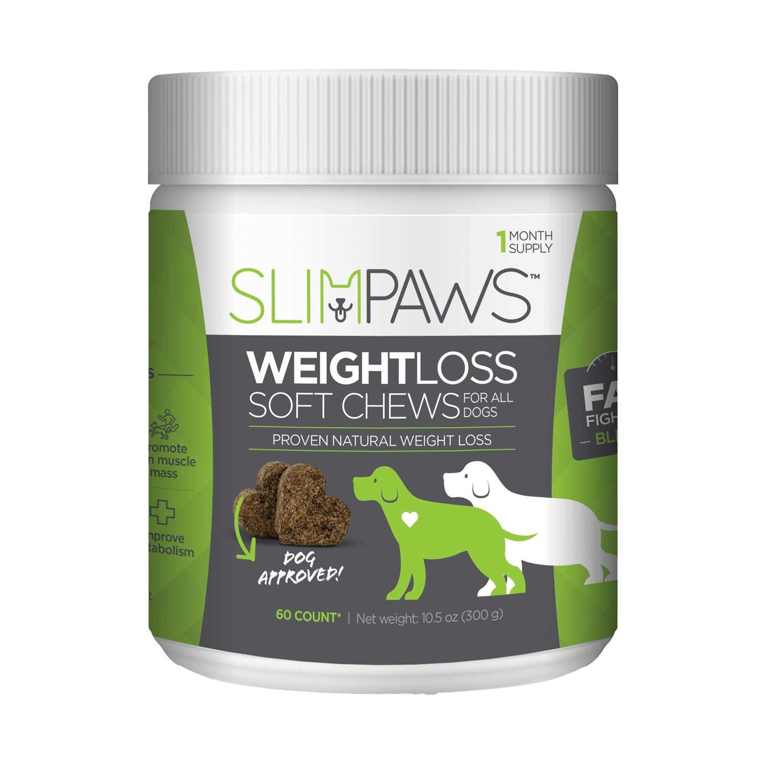 SlimPaws Weight Loss Soft Chews for Dogs 60 ct - Healthber