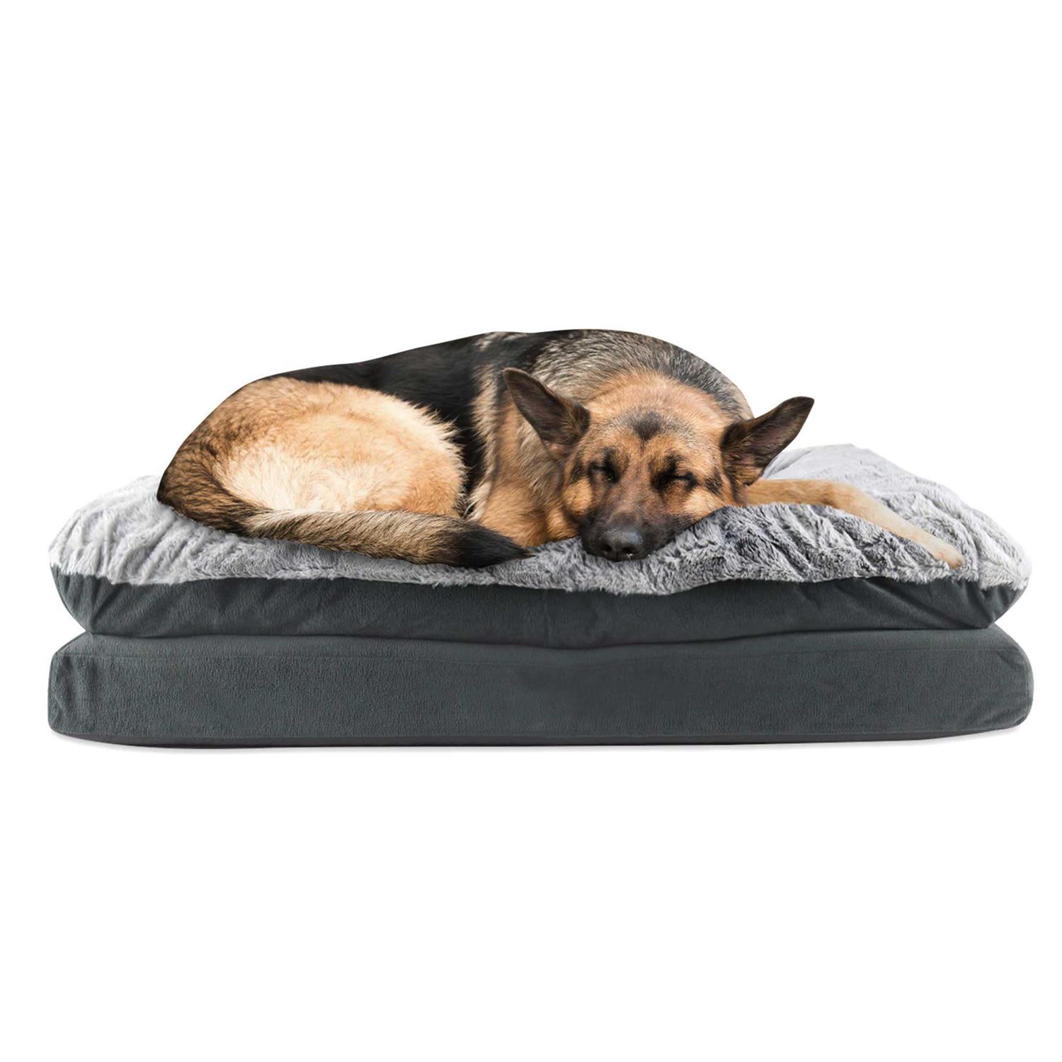Canine Creations Arlee Pillow Topper Rectangle Pet Dog Bed - Healthber